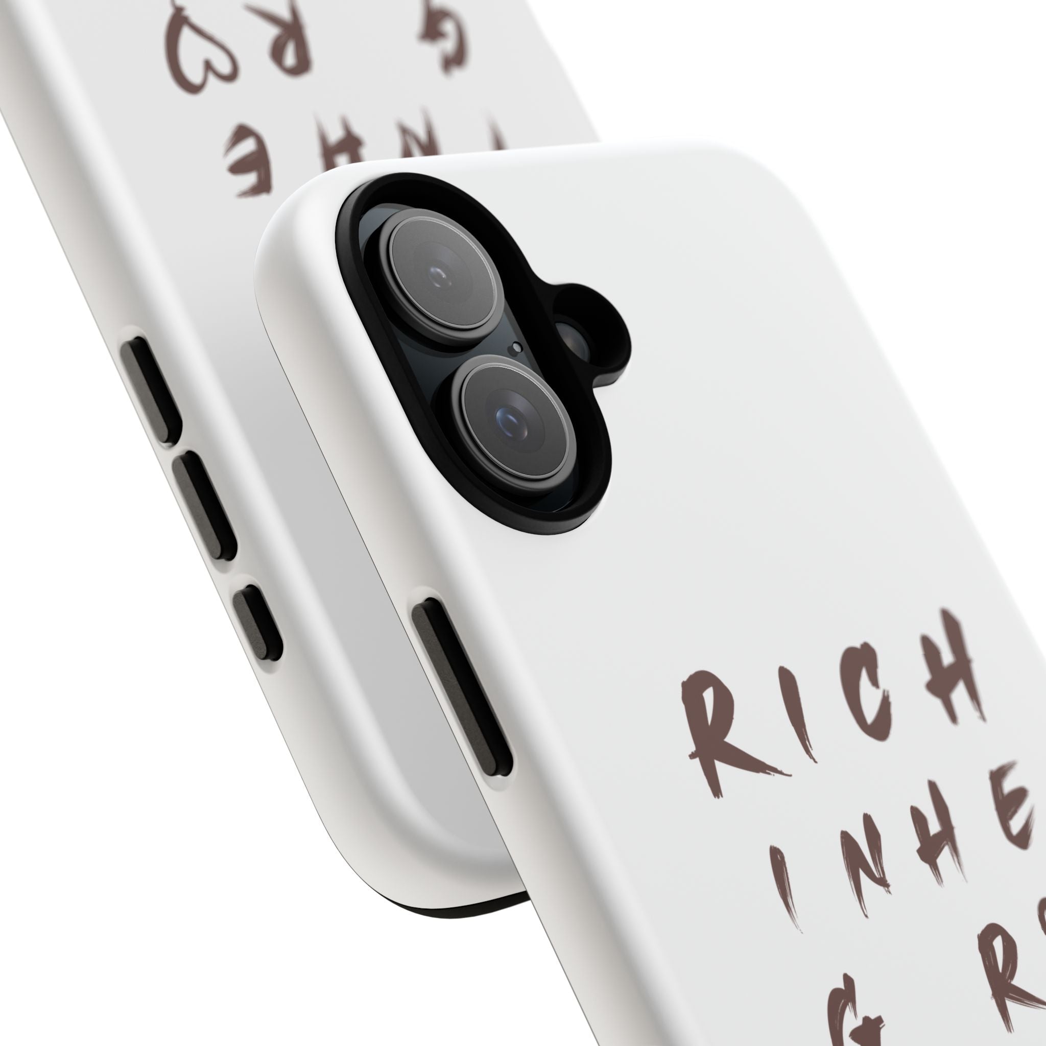 Rich in Christ Phone Case, Inspirational Phone Cover, Christian Gifts, Trendy Phone Accessory, Faith-Based Design