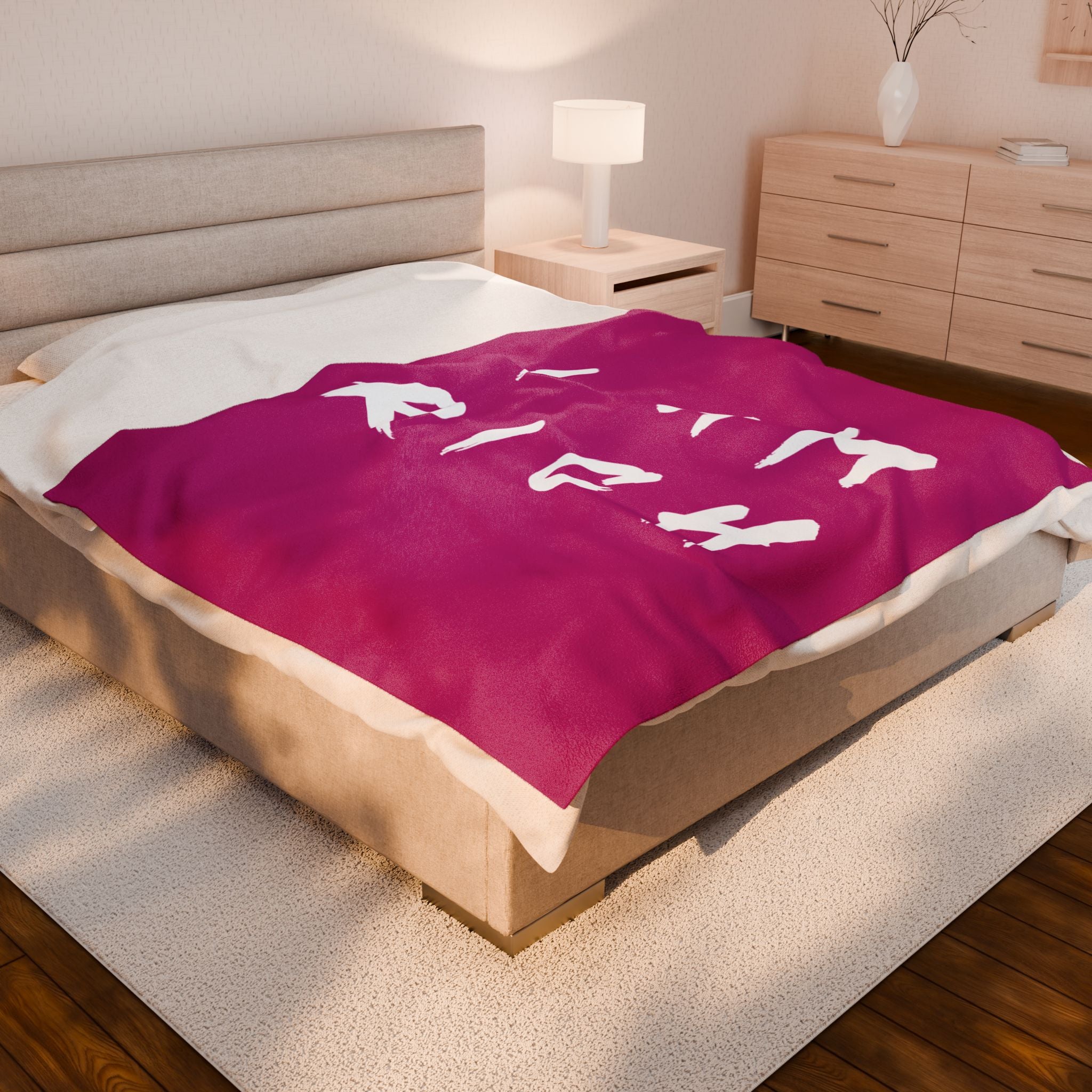 I Am Rich, Soft Throw for Home Decor, Gift for Cozy Nights, Motivational Decor, Luxury Bedding