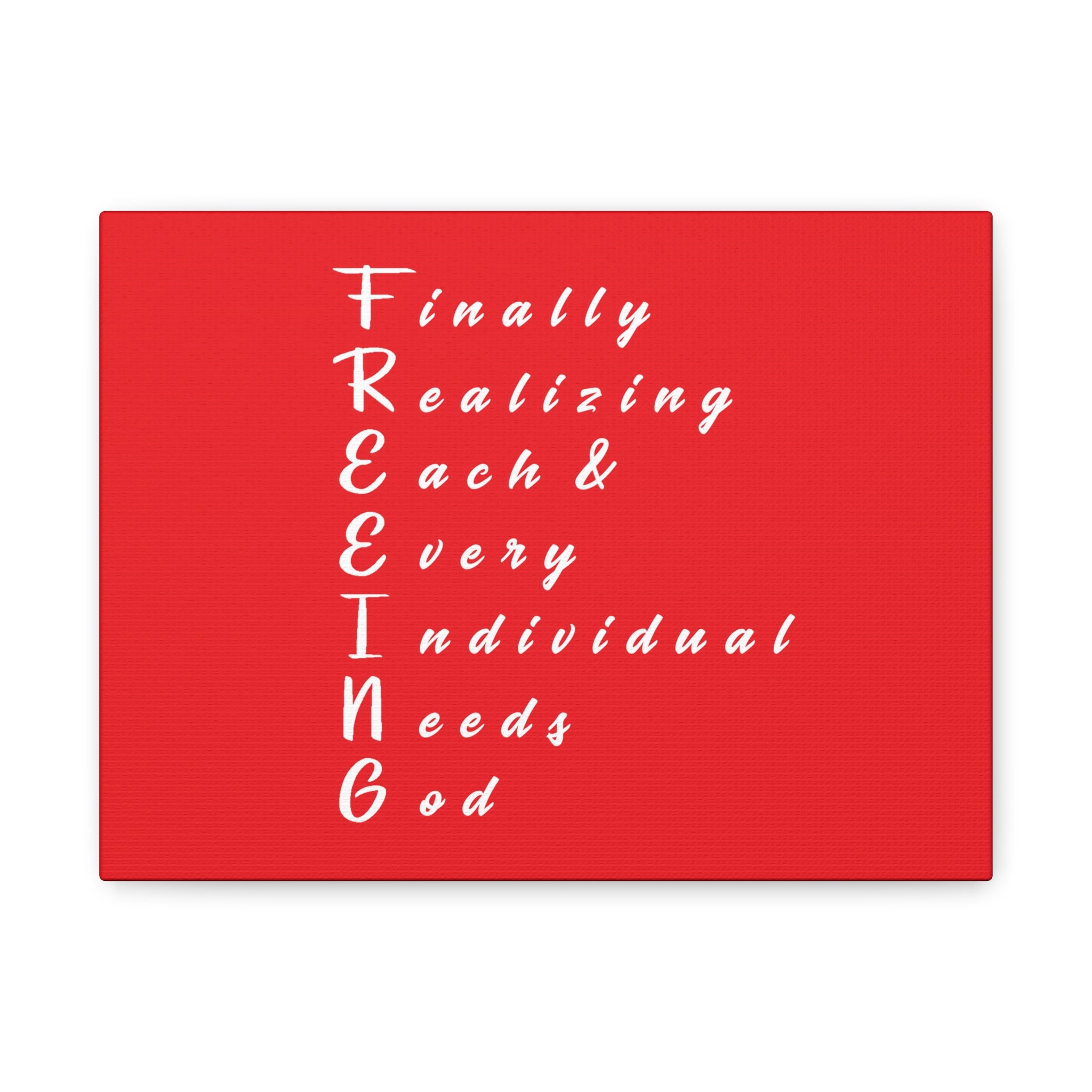 FREEING Canvas Art: Unique Wall Decor for Faith, Home, and Gifts, Motivational Quote Decoration, Spiritual Home Accent