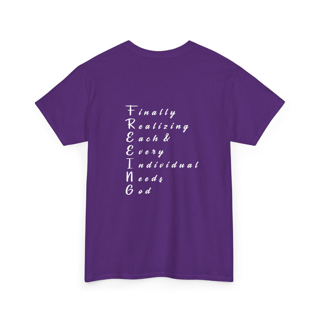 Freedom Unisex Heavy Cotton Tee, Inspirational Tee, Motivational Shirt, Gift for Spiritual Seekers, Unique Graphic Tee, Casual Everyday Wear