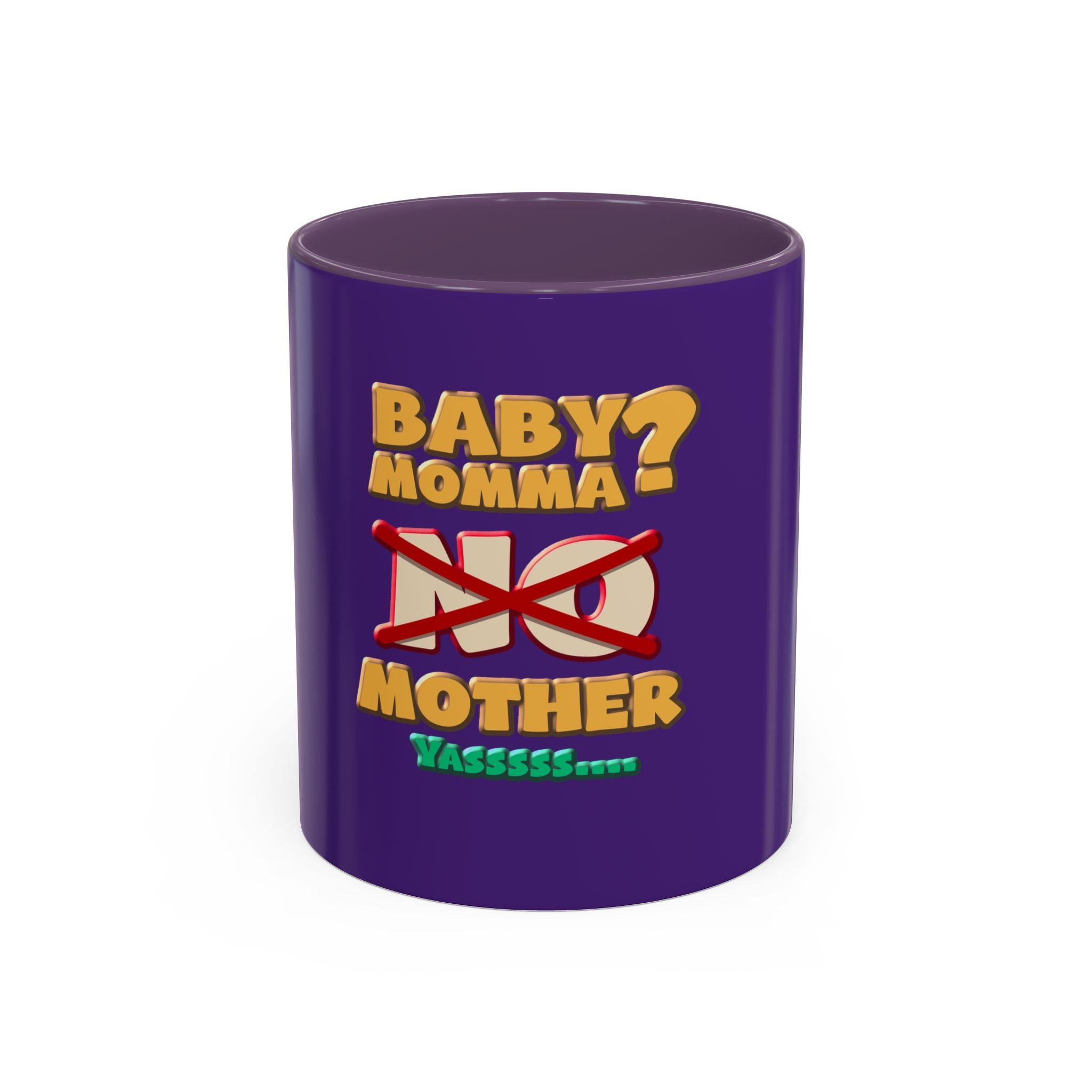Fun Statement Coffee Mug for Moms, Tea Lovers Gift, Purple Accent Mug, Baby Shower Gift, Unique Parenting Humor