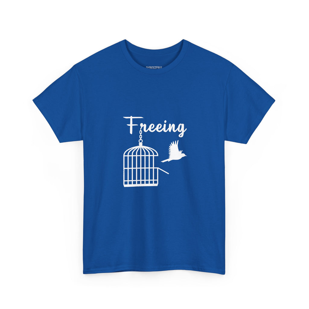 Freedom Unisex Heavy Cotton Tee, Inspirational Tee, Motivational Shirt, Gift for Spiritual Seekers, Unique Graphic Tee, Casual Everyday Wear