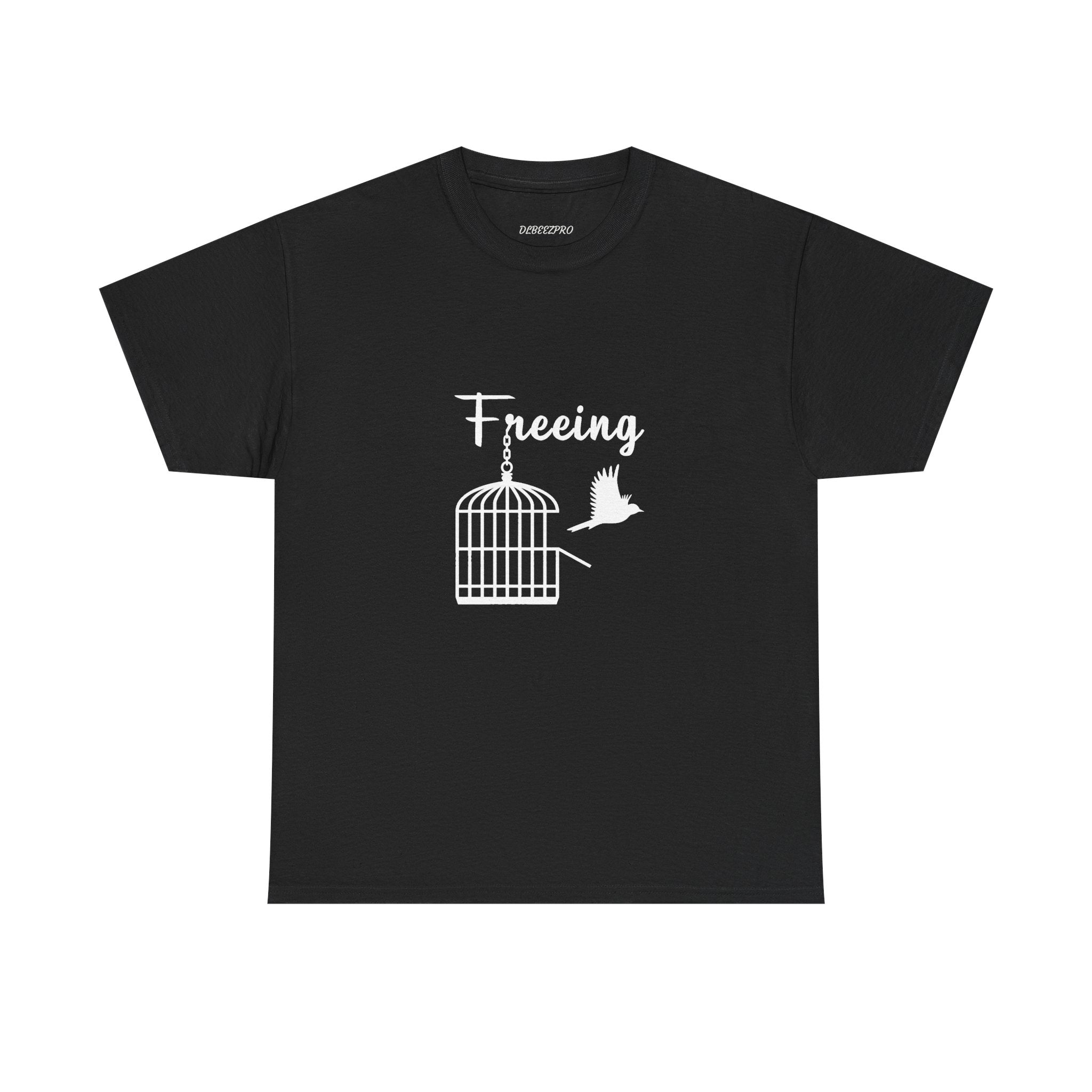Freedom Unisex Heavy Cotton Tee, Inspirational Tee, Motivational Shirt, Gift for Spiritual Seekers, Unique Graphic Tee, Casual Everyday Wear
