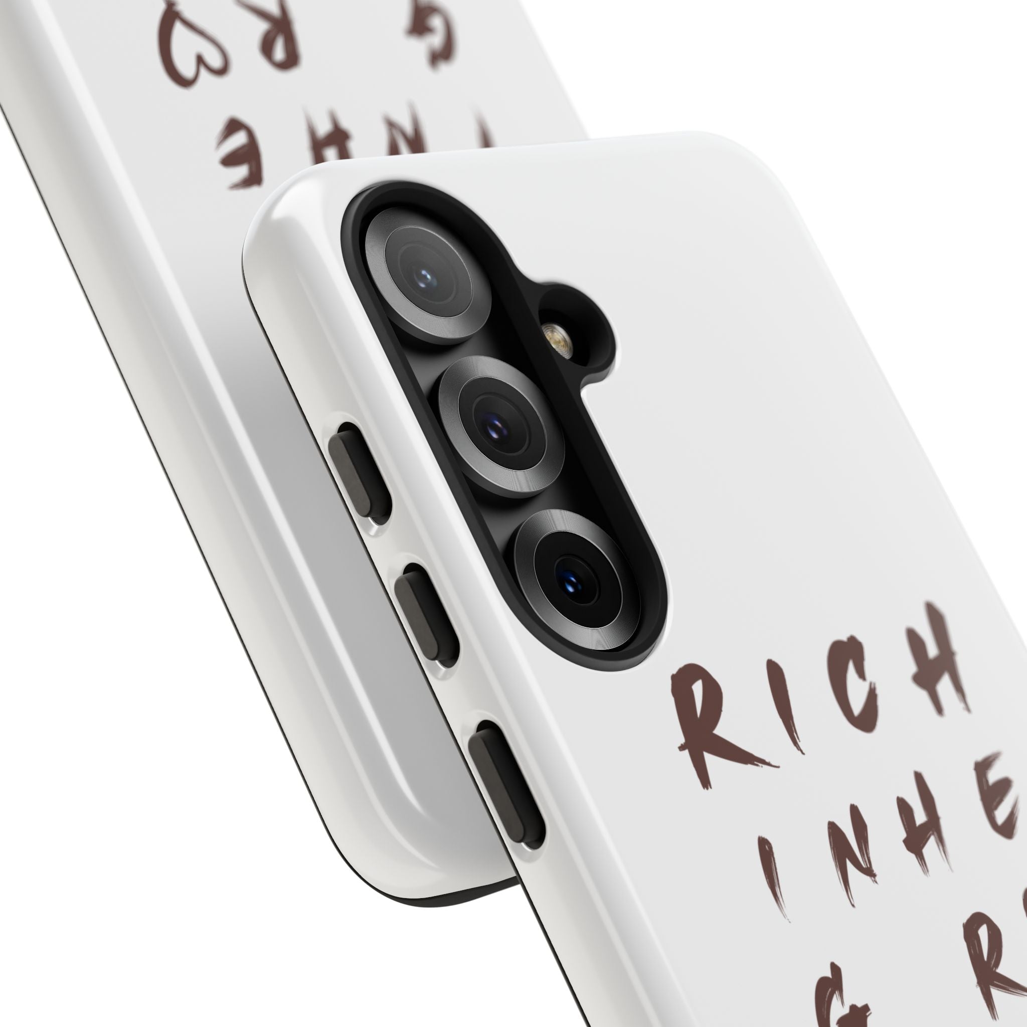 Rich in Christ Phone Case, Inspirational Phone Cover, Christian Gifts, Trendy Phone Accessory, Faith-Based Design