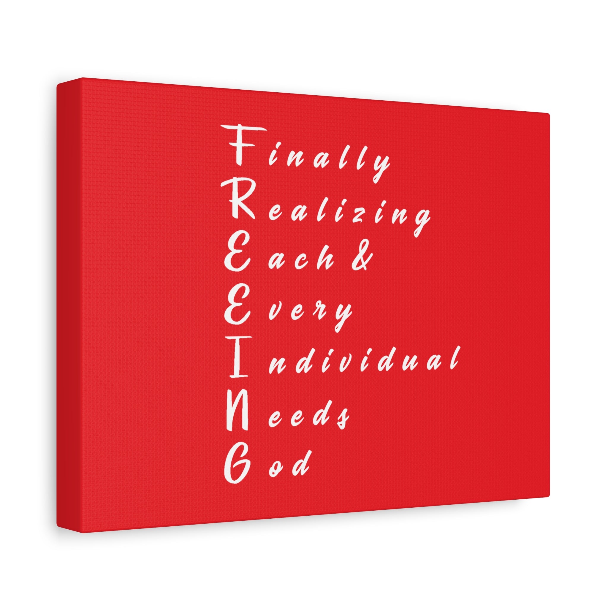 FREEING Canvas Art: Unique Wall Decor for Faith, Home, and Gifts, Motivational Quote Decoration, Spiritual Home Accent