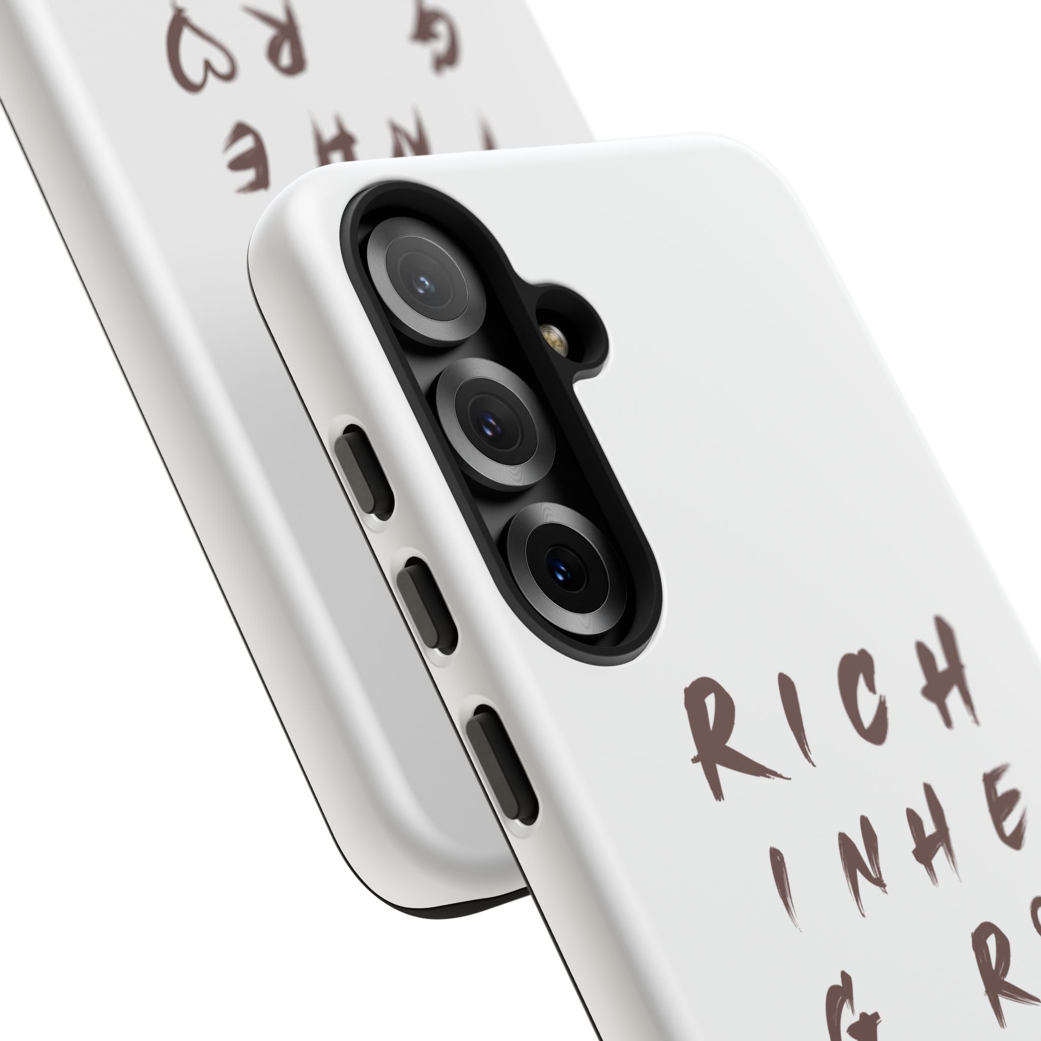 Rich in Christ Phone Case, Inspirational Phone Cover, Christian Gifts, Trendy Phone Accessory, Faith-Based Design