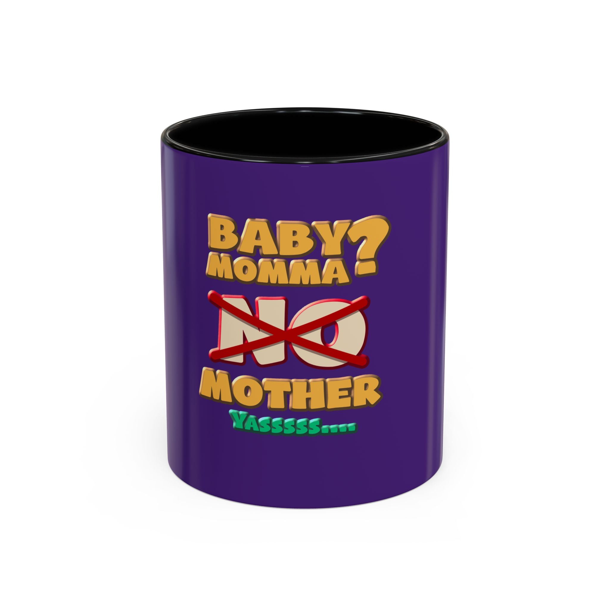 Fun Statement Coffee Mug for Moms, Tea Lovers Gift, Purple Accent Mug, Baby Shower Gift, Unique Parenting Humor