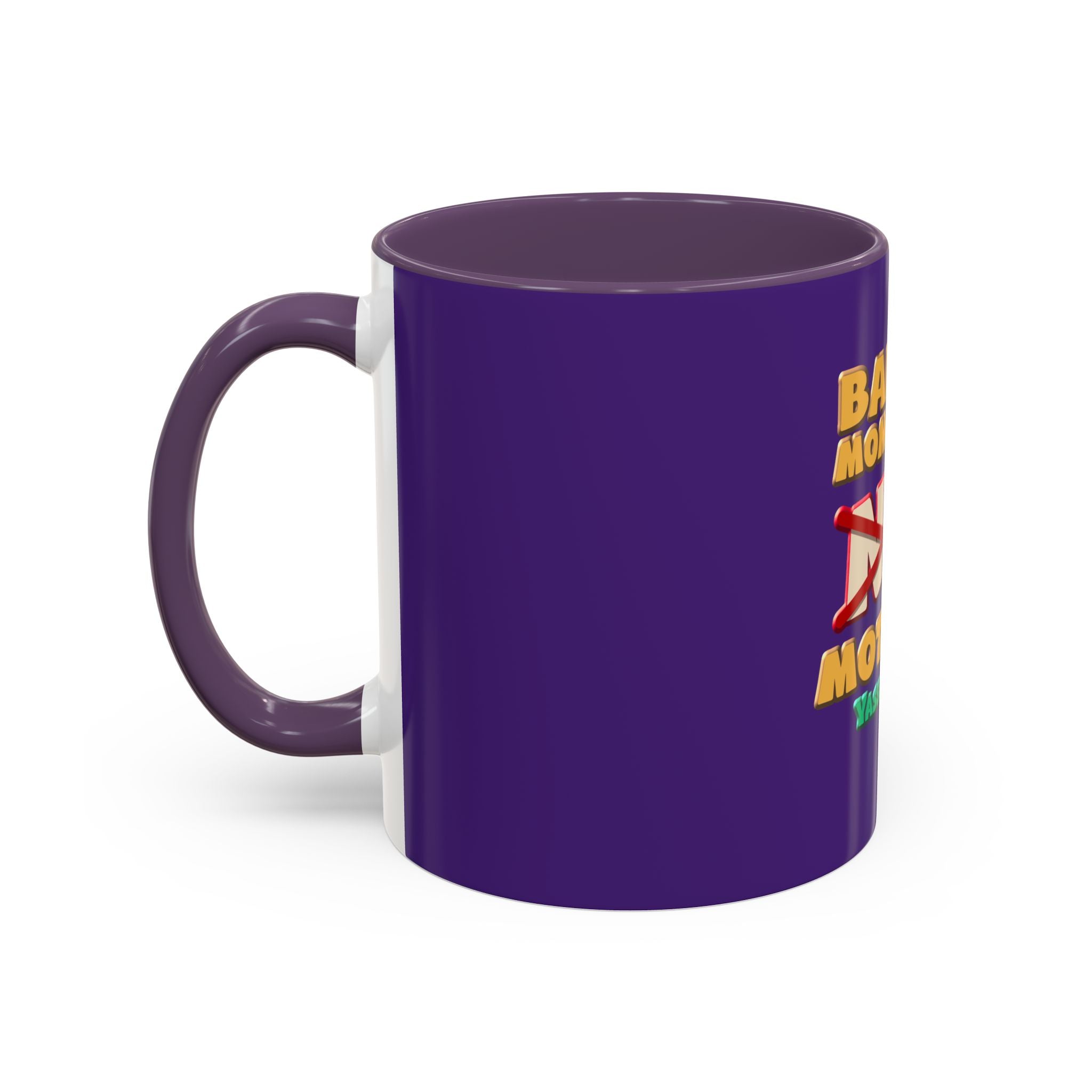 Fun Statement Coffee Mug for Moms, Tea Lovers Gift, Purple Accent Mug, Baby Shower Gift, Unique Parenting Humor