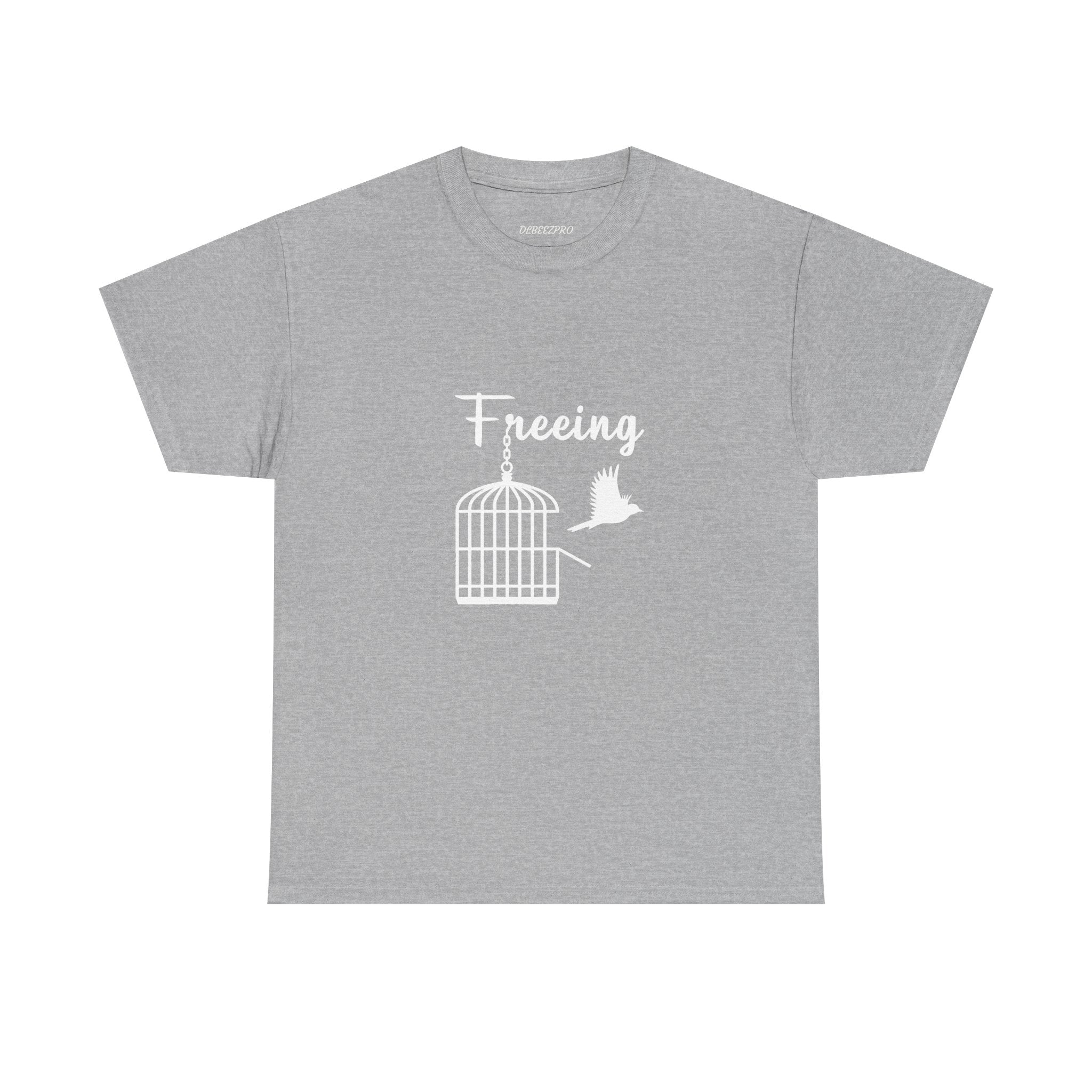 Freedom Unisex Heavy Cotton Tee, Inspirational Tee, Motivational Shirt, Gift for Spiritual Seekers, Unique Graphic Tee, Casual Everyday Wear