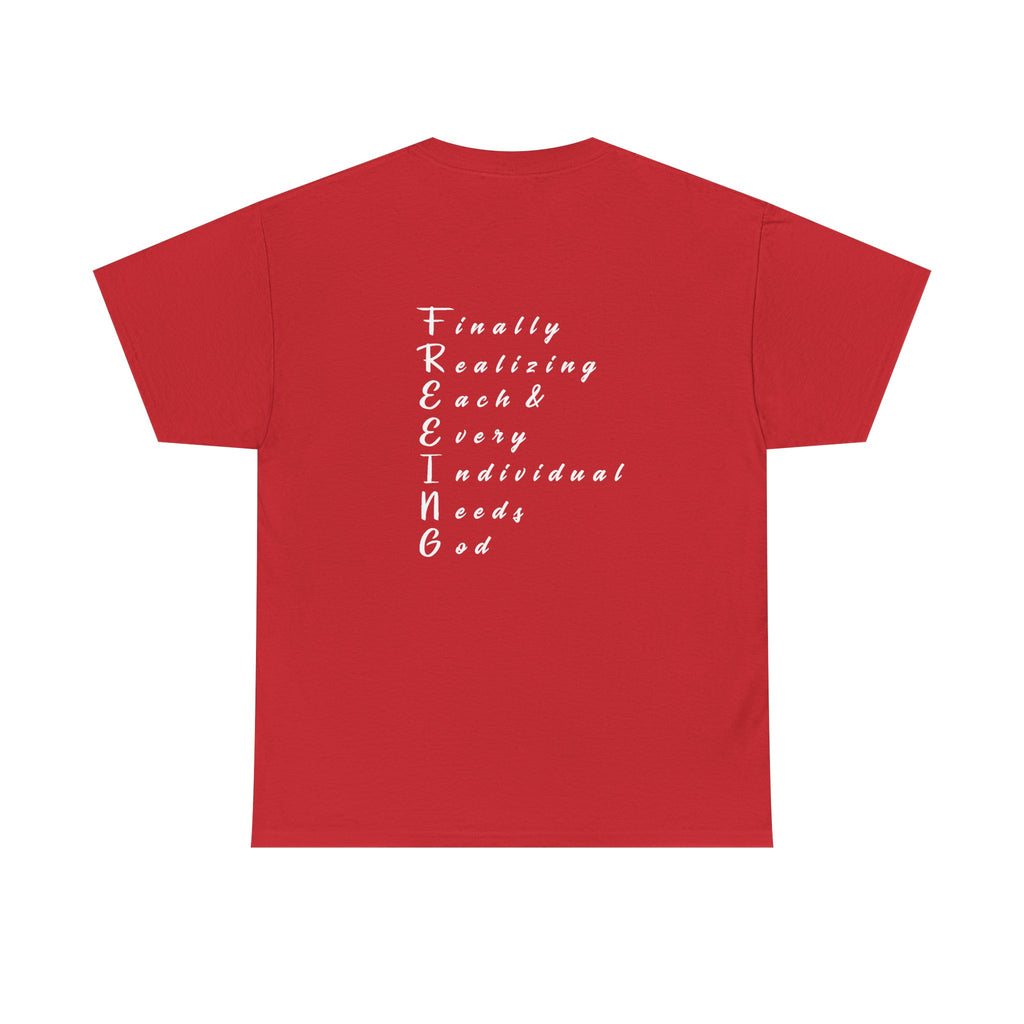 Freedom Unisex Heavy Cotton Tee, Inspirational Tee, Motivational Shirt, Gift for Spiritual Seekers, Unique Graphic Tee, Casual Everyday Wear