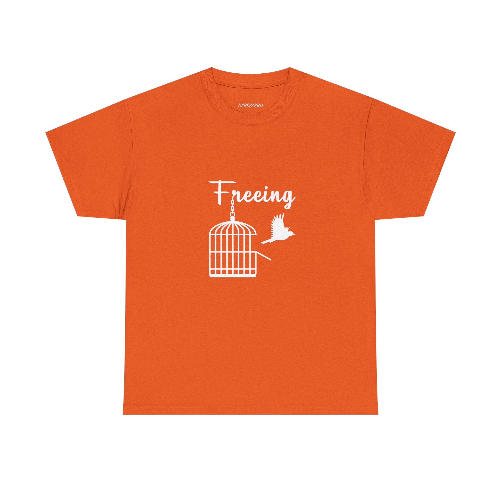 Freedom Unisex Heavy Cotton Tee, Inspirational Tee, Motivational Shirt, Gift for Spiritual Seekers, Unique Graphic Tee, Casual Everyday Wear