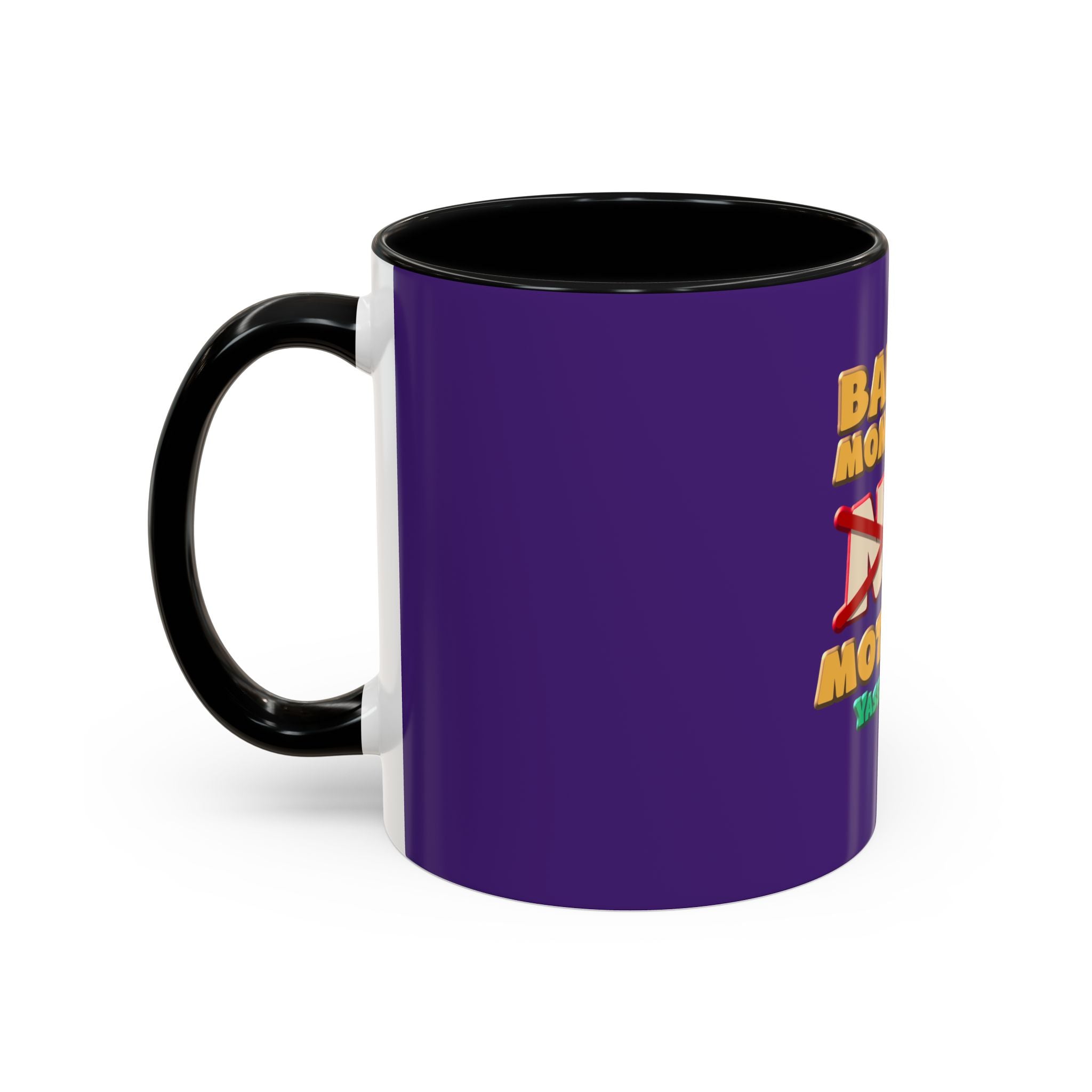 Fun Statement Coffee Mug for Moms, Tea Lovers Gift, Purple Accent Mug, Baby Shower Gift, Unique Parenting Humor