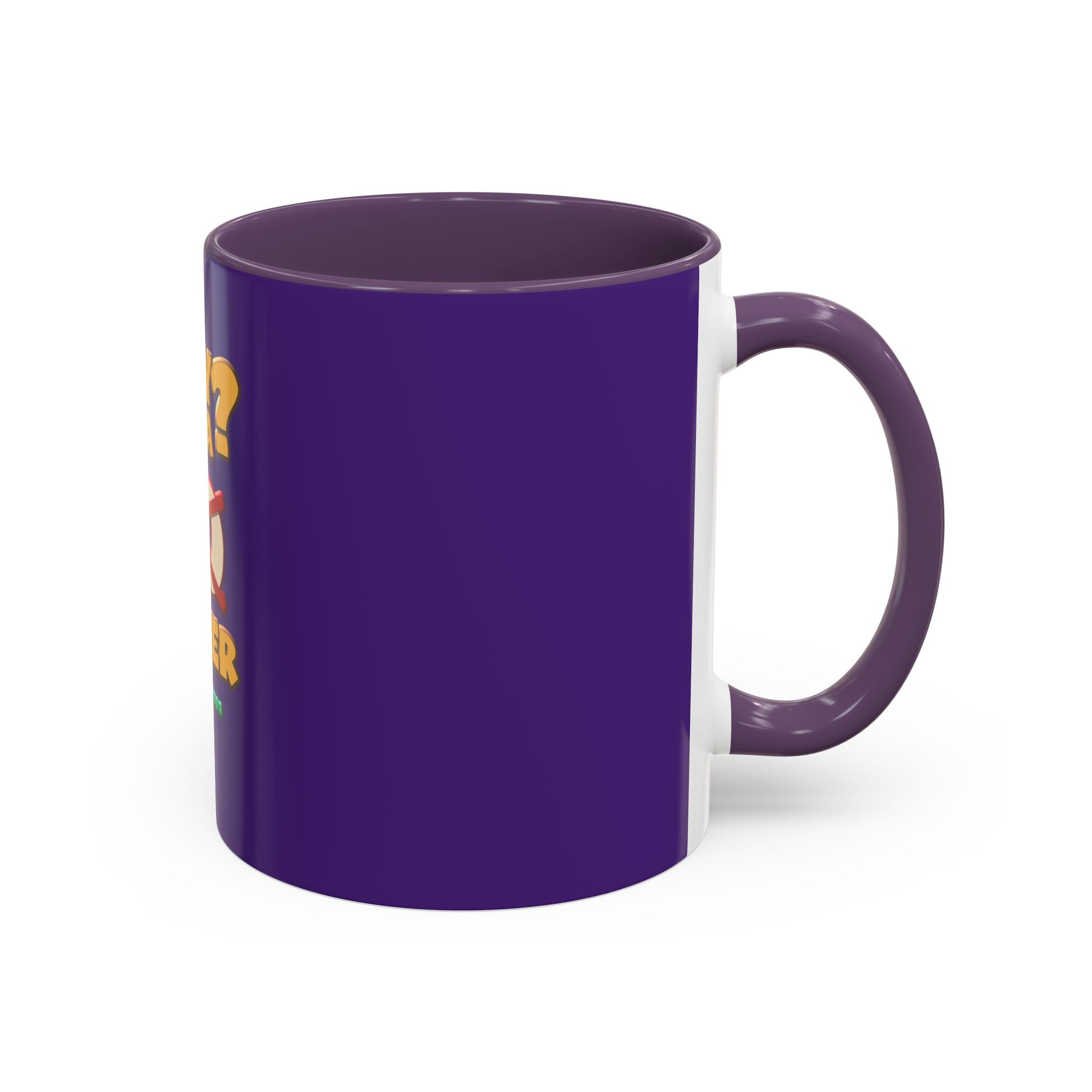 Fun Statement Coffee Mug for Moms, Tea Lovers Gift, Purple Accent Mug, Baby Shower Gift, Unique Parenting Humor