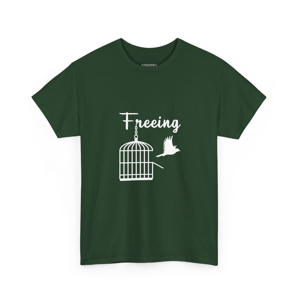 Freedom Unisex Heavy Cotton Tee, Inspirational Tee, Motivational Shirt, Gift for Spiritual Seekers, Unique Graphic Tee, Casual Everyday Wear