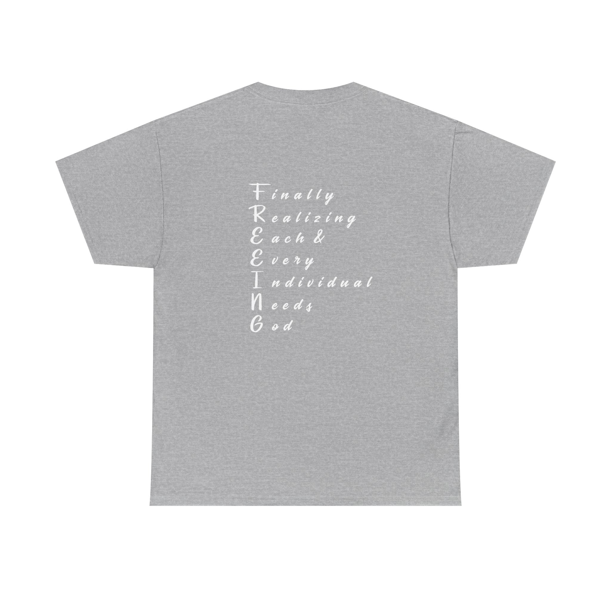 Freedom Unisex Heavy Cotton Tee, Inspirational Tee, Motivational Shirt, Gift for Spiritual Seekers, Unique Graphic Tee, Casual Everyday Wear