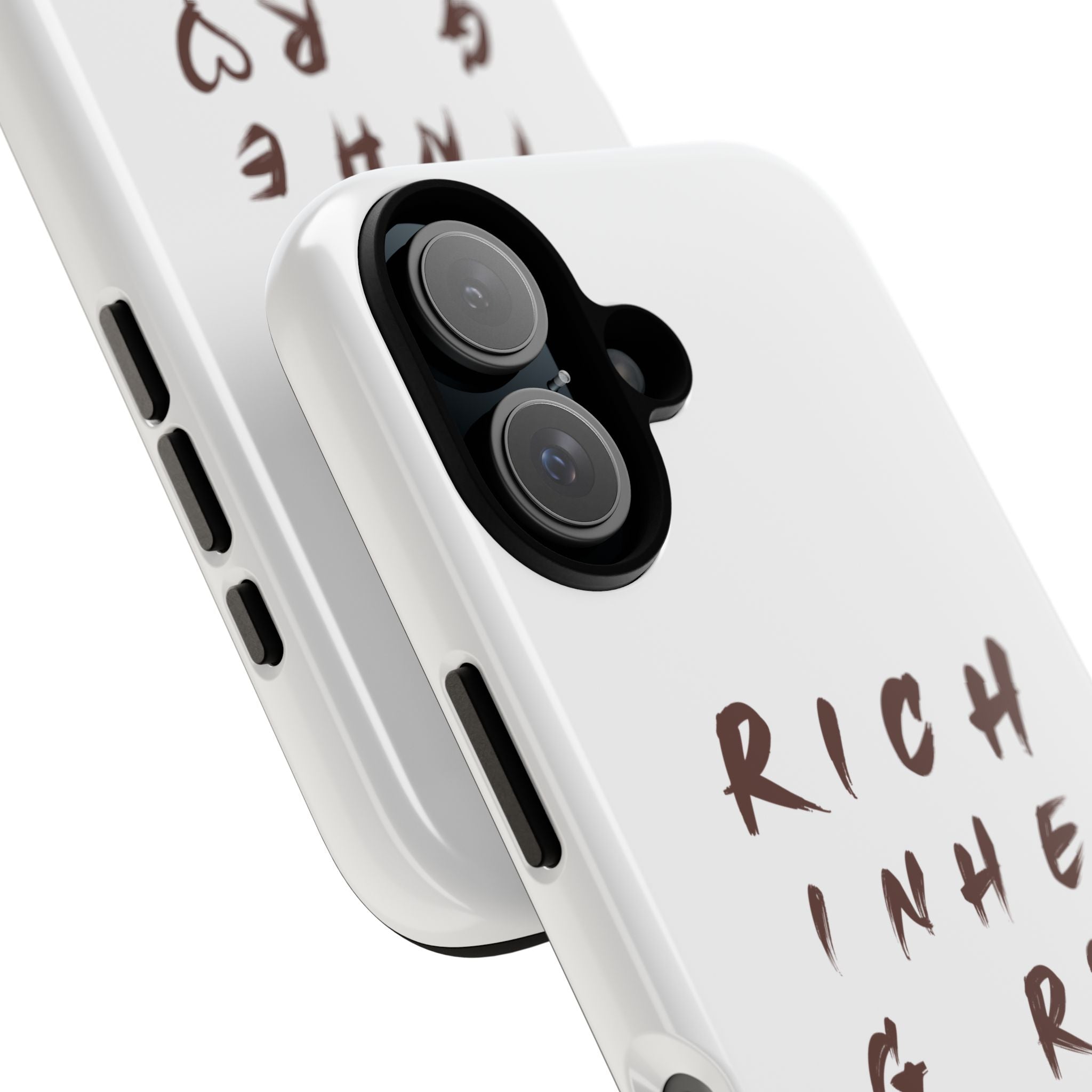 Rich in Christ Phone Case, Inspirational Phone Cover, Christian Gifts, Trendy Phone Accessory, Faith-Based Design