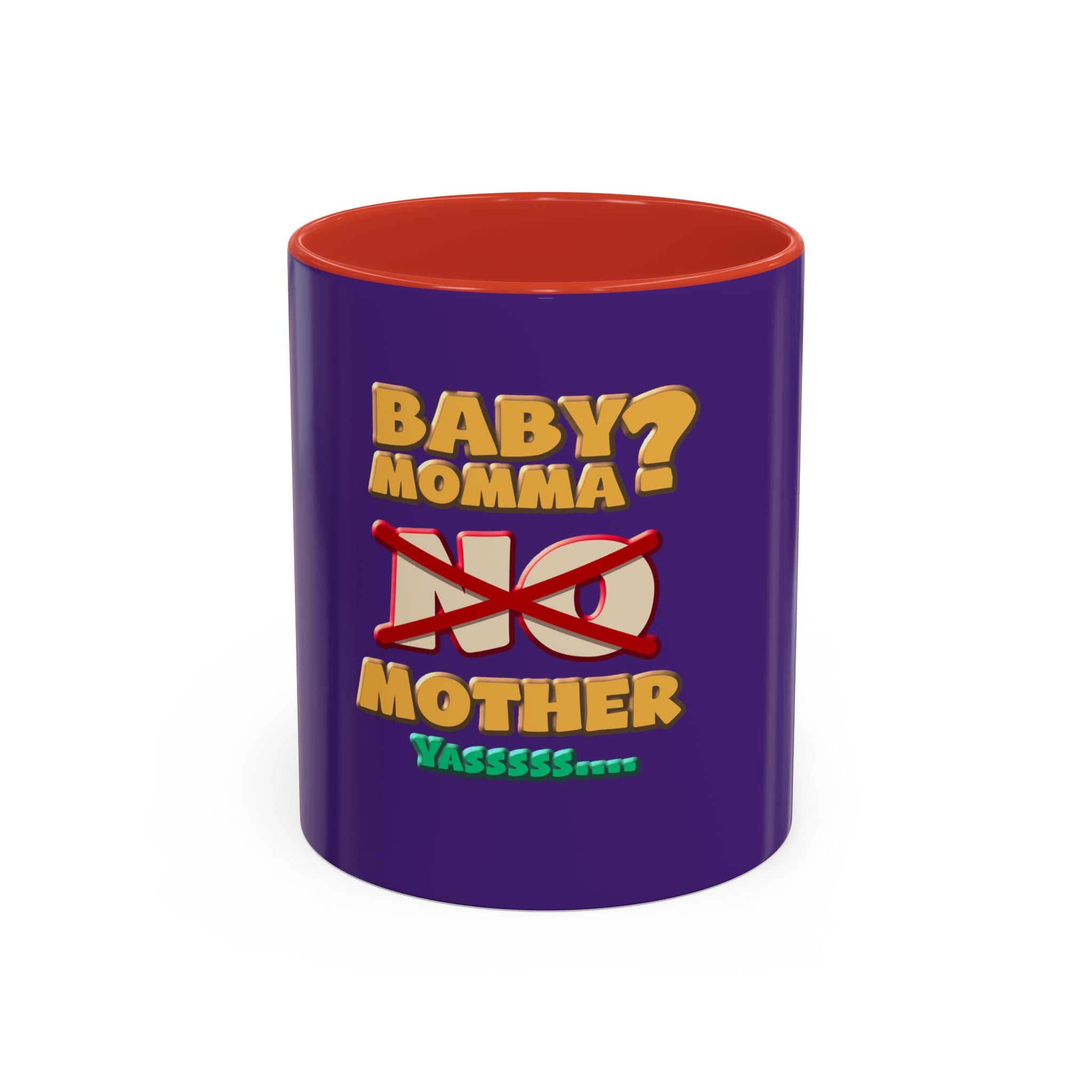 Fun Statement Coffee Mug for Moms, Tea Lovers Gift, Purple Accent Mug, Baby Shower Gift, Unique Parenting Humor