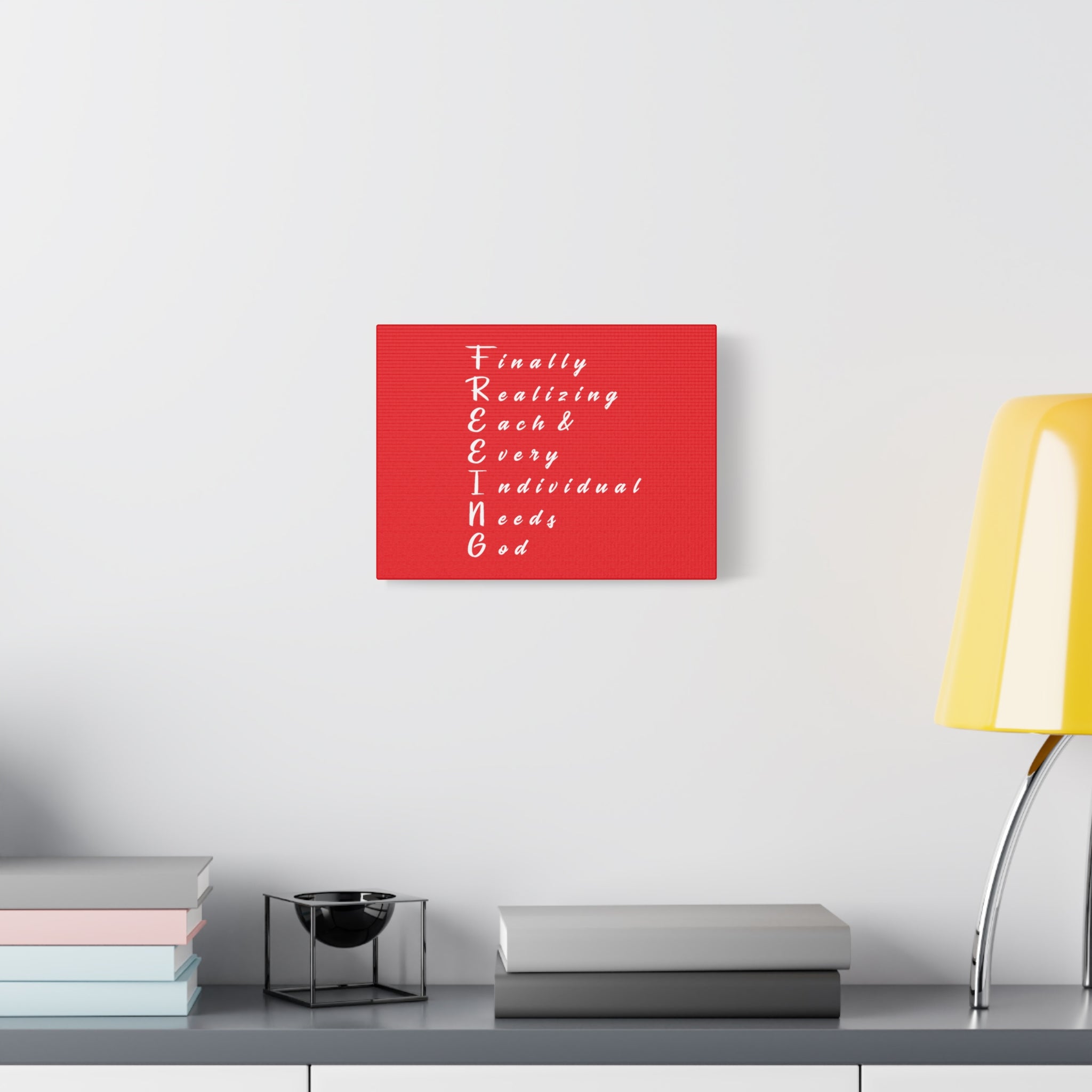 FREEING Canvas Art: Unique Wall Decor for Faith, Home, and Gifts, Motivational Quote Decoration, Spiritual Home Accent