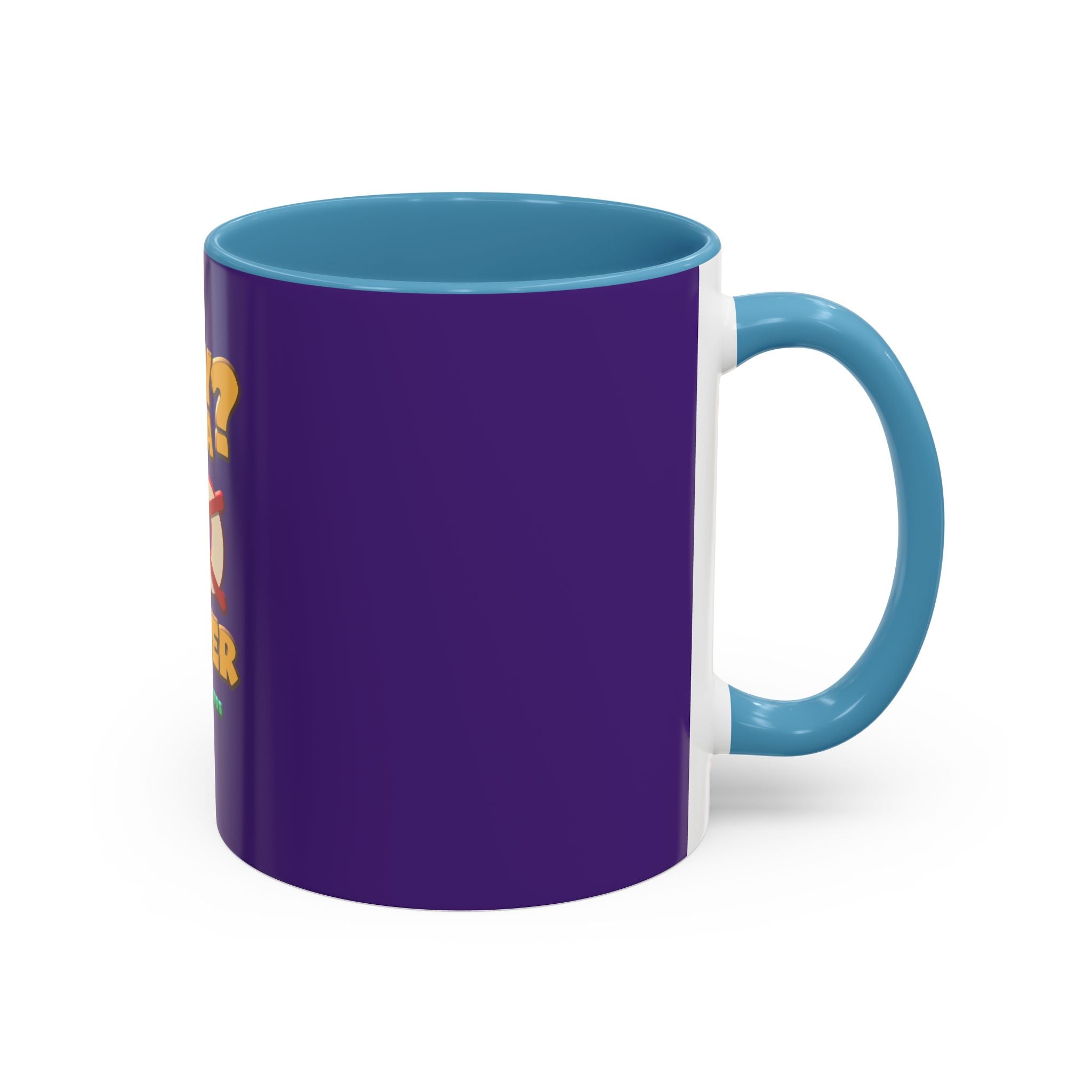Fun Statement Coffee Mug for Moms, Tea Lovers Gift, Purple Accent Mug, Baby Shower Gift, Unique Parenting Humor