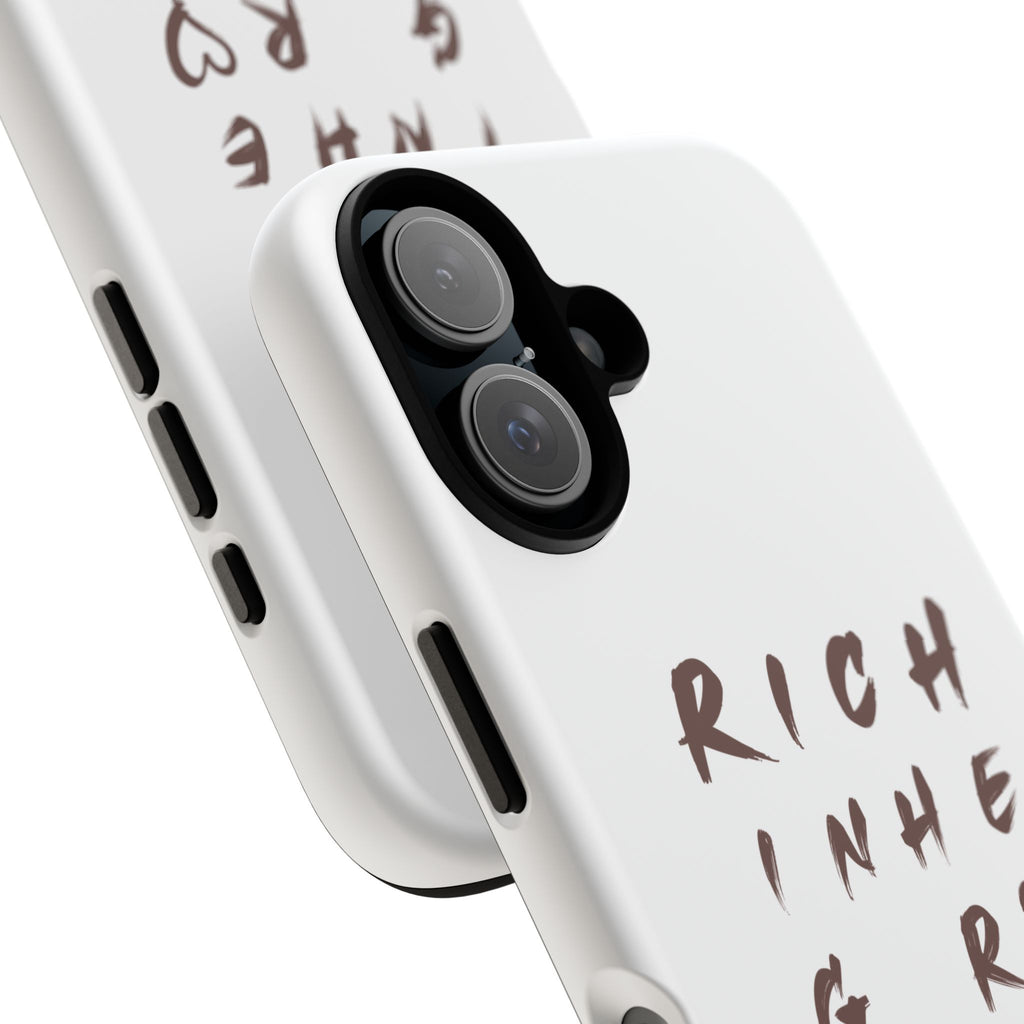 Rich in Christ Phone Case, Inspirational Phone Cover, Christian Gifts, Trendy Phone Accessory, Faith-Based Design