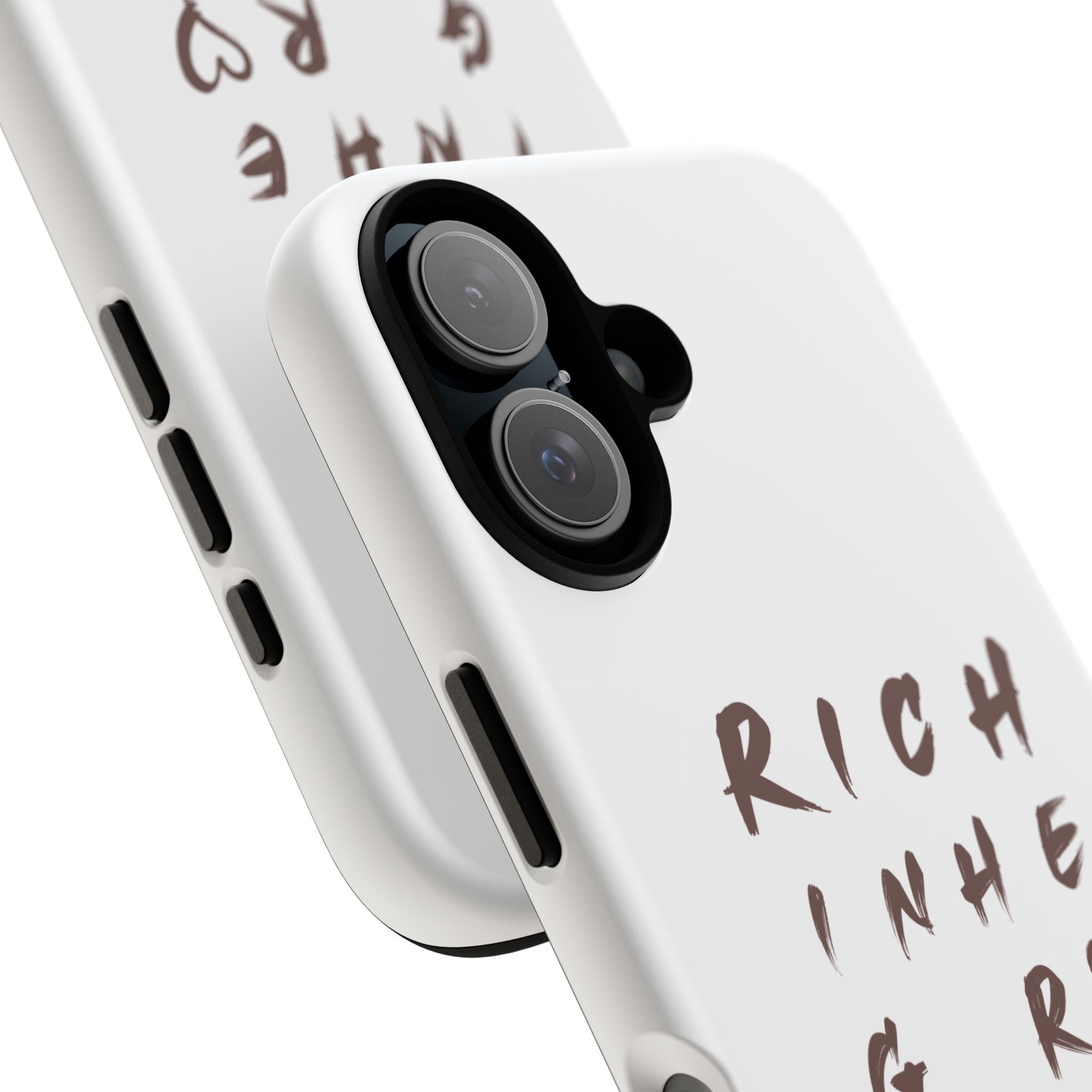 Rich in Christ Phone Case, Inspirational Phone Cover, Christian Gifts, Trendy Phone Accessory, Faith-Based Design