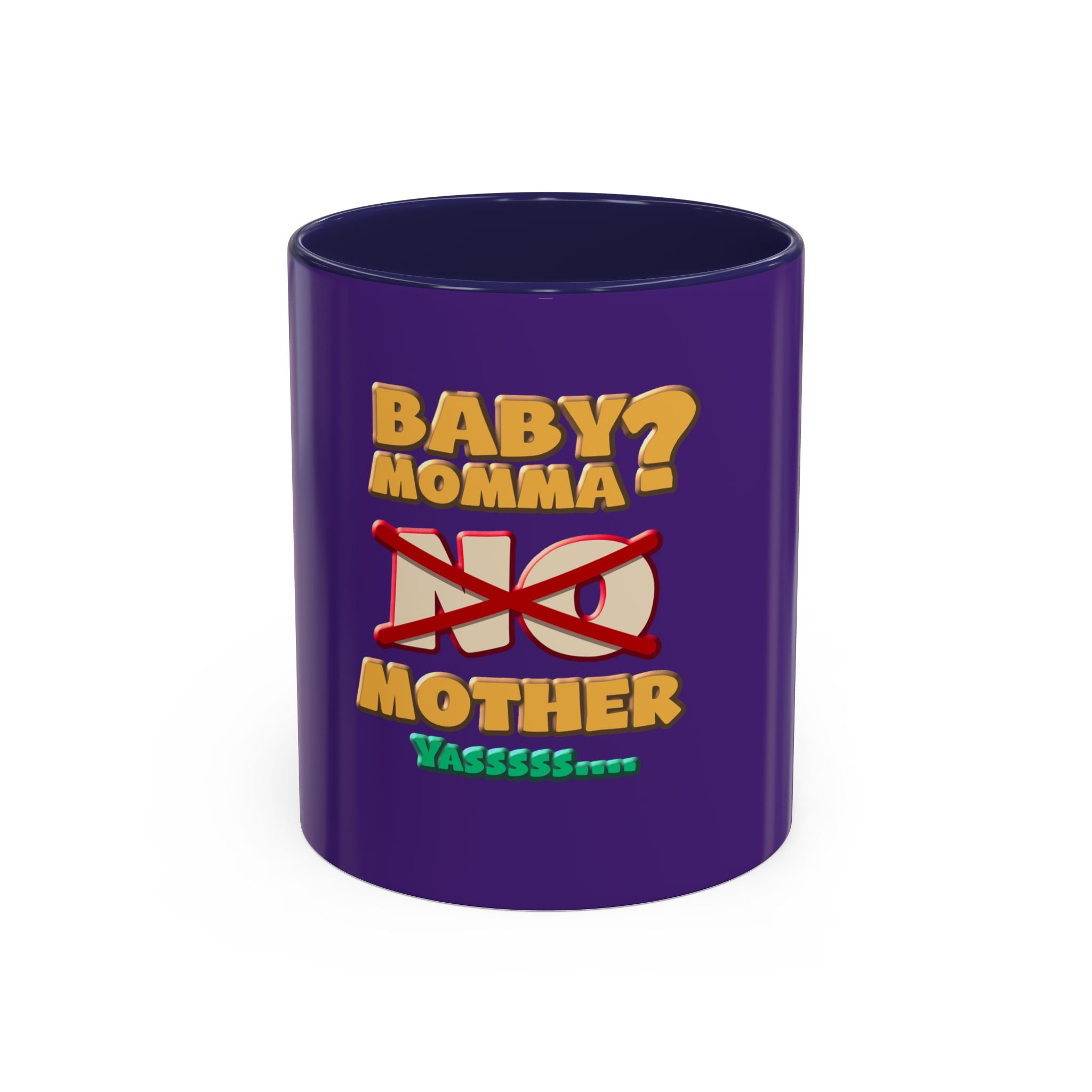 Fun Statement Coffee Mug for Moms, Tea Lovers Gift, Purple Accent Mug, Baby Shower Gift, Unique Parenting Humor