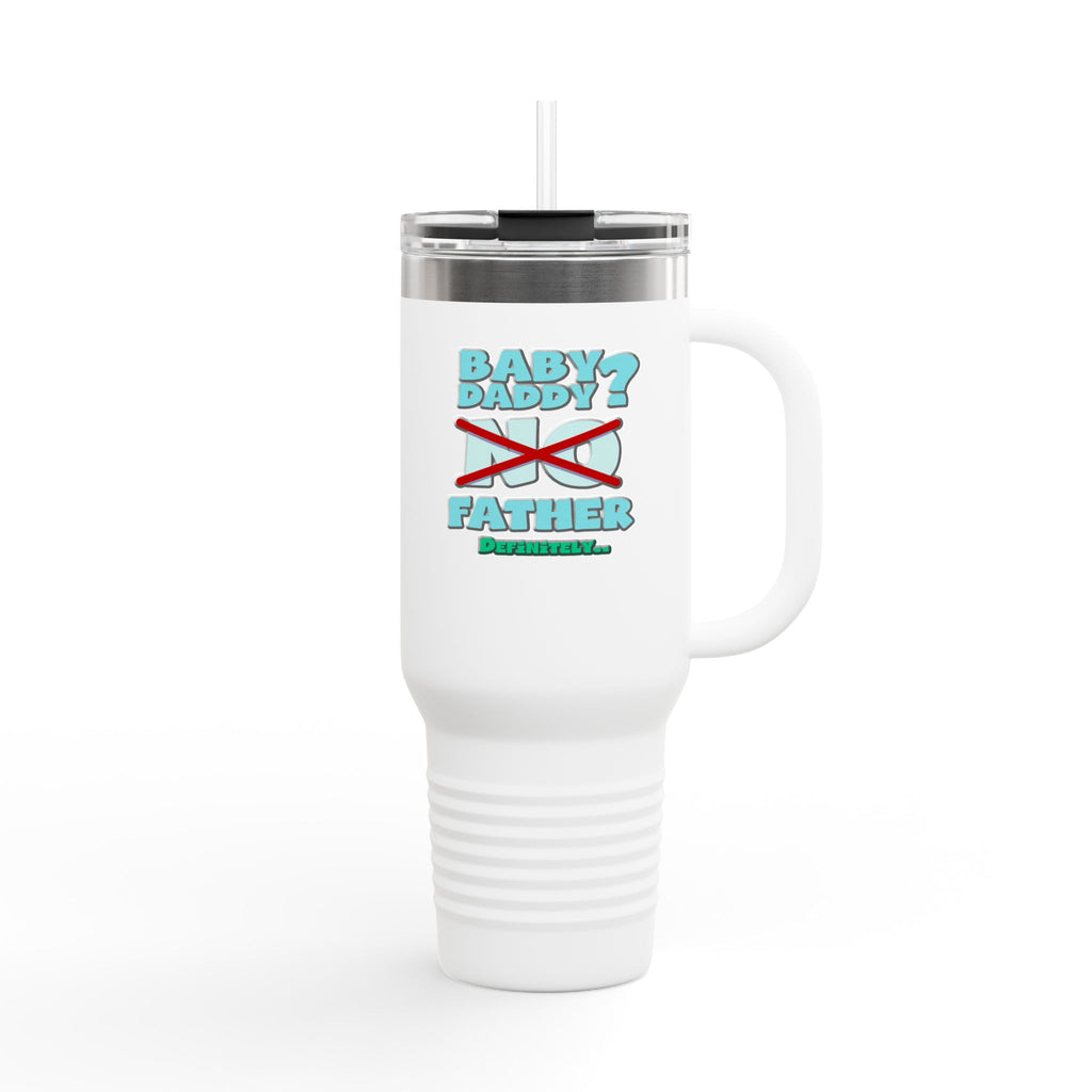 Funny Insulated Travel Mug for Dads, 40oz Father's Day Gift, Cool Summer Tumbler, Baby Daddy Mug, Perfect for Road Trips