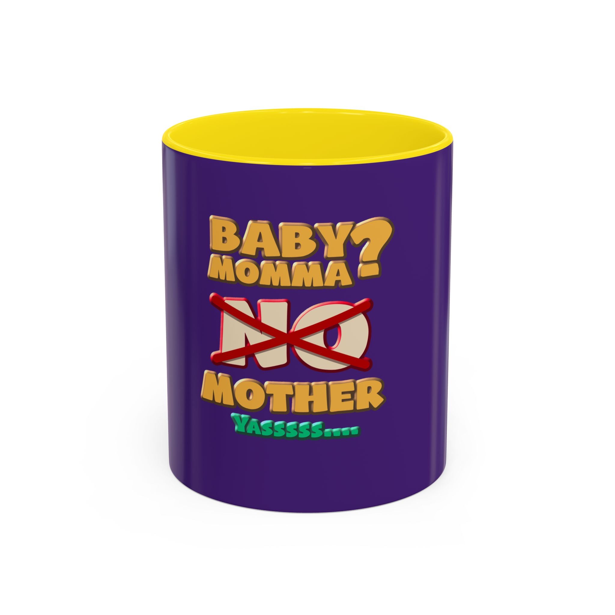 Fun Statement Coffee Mug for Moms, Tea Lovers Gift, Purple Accent Mug, Baby Shower Gift, Unique Parenting Humor
