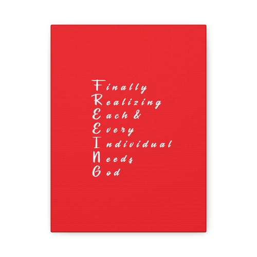 FREEING Canvas Art: Unique Wall Decor for Faith, Home, and Gifts, Motivational Quote Decoration, Spiritual Home Accent