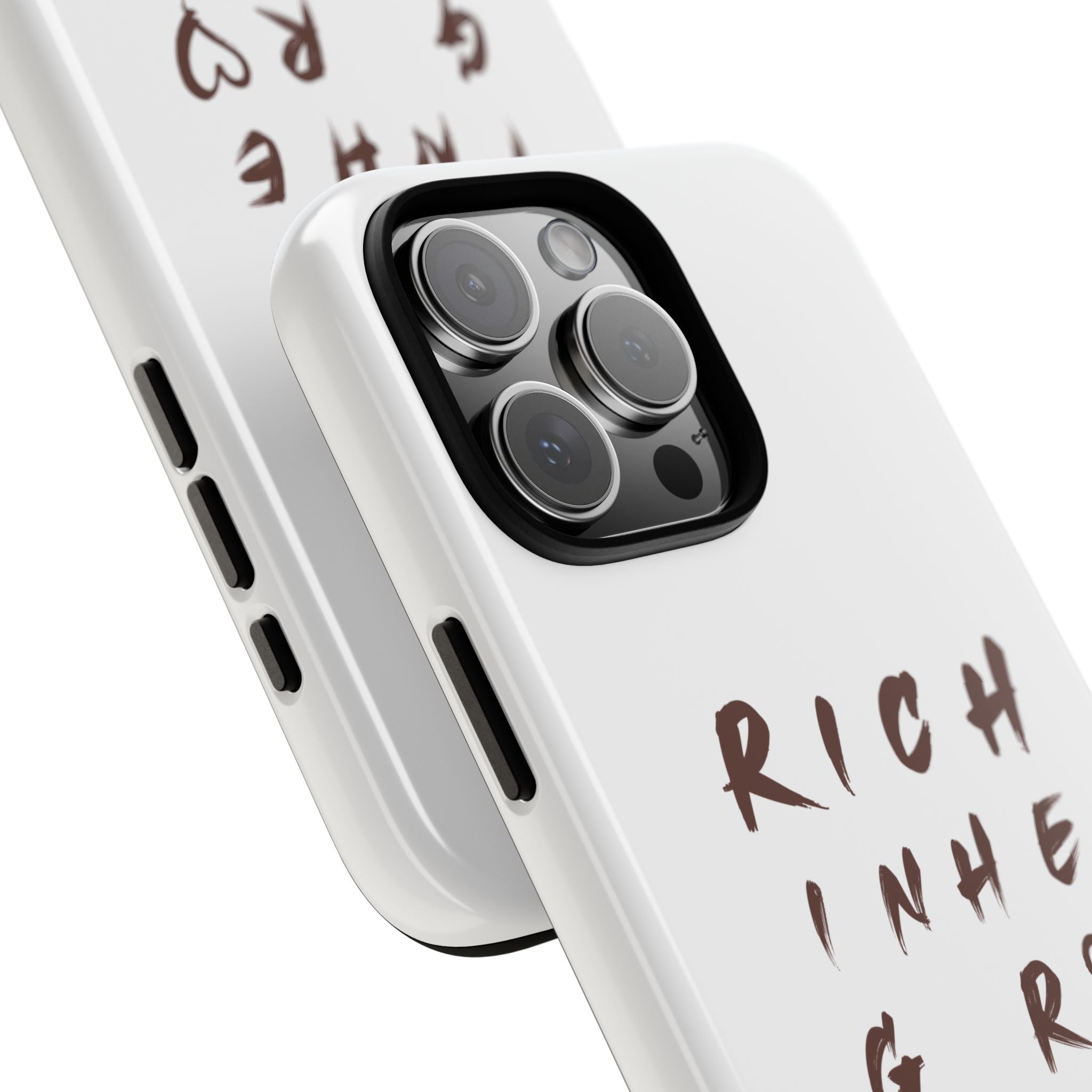 Rich in Christ Phone Case, Inspirational Phone Cover, Christian Gifts, Trendy Phone Accessory, Faith-Based Design