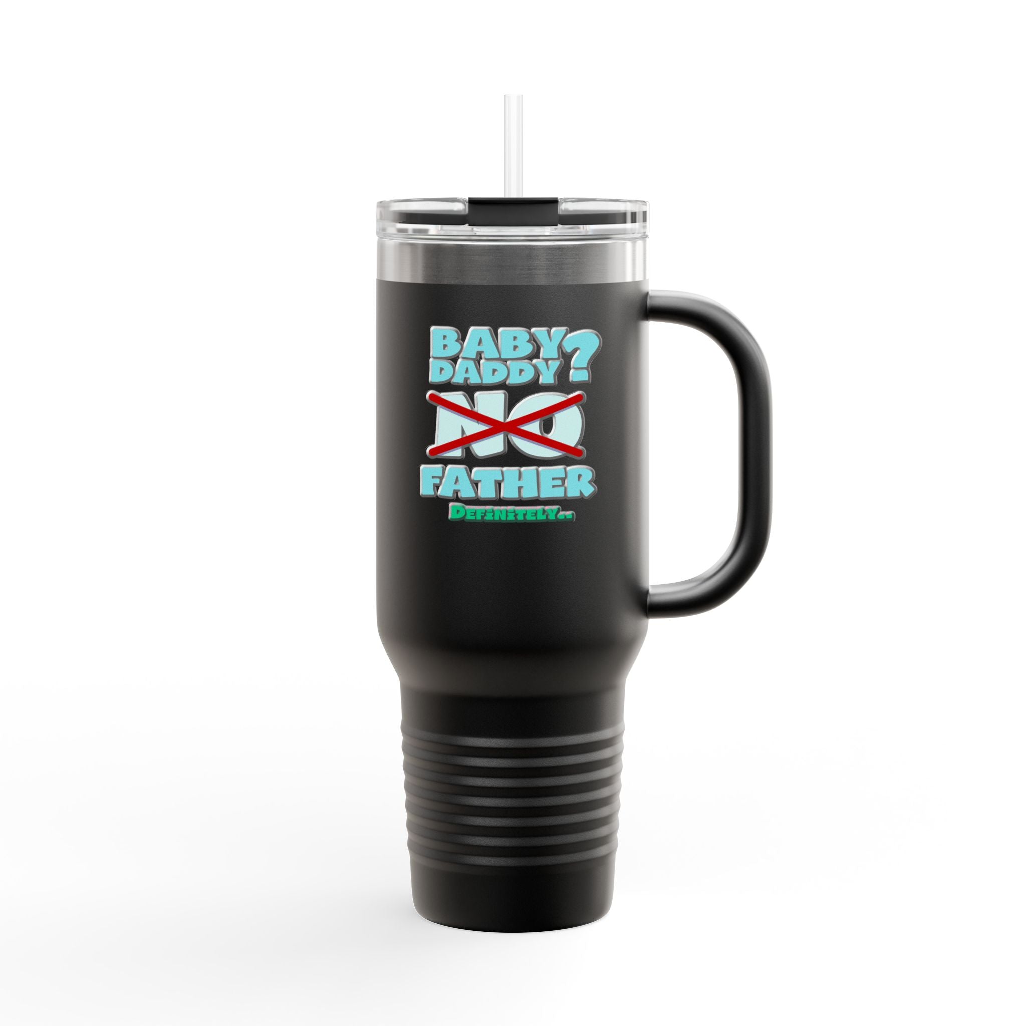 Funny Insulated Travel Mug for Dads, 40oz Father's Day Gift, Cool Summer Tumbler, Baby Daddy Mug, Perfect for Road Trips