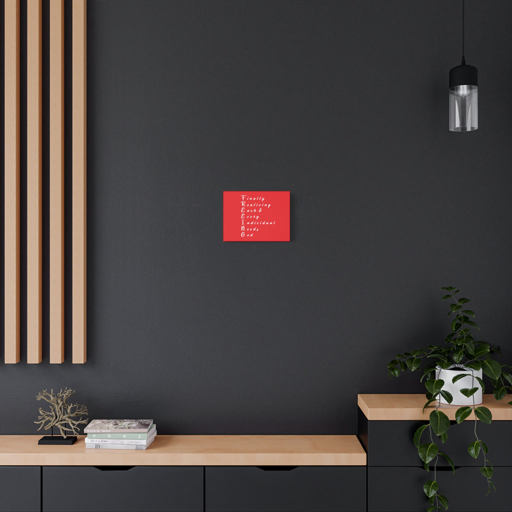 FREEING Canvas Art: Unique Wall Decor for Faith, Home, and Gifts, Motivational Quote Decoration, Spiritual Home Accent