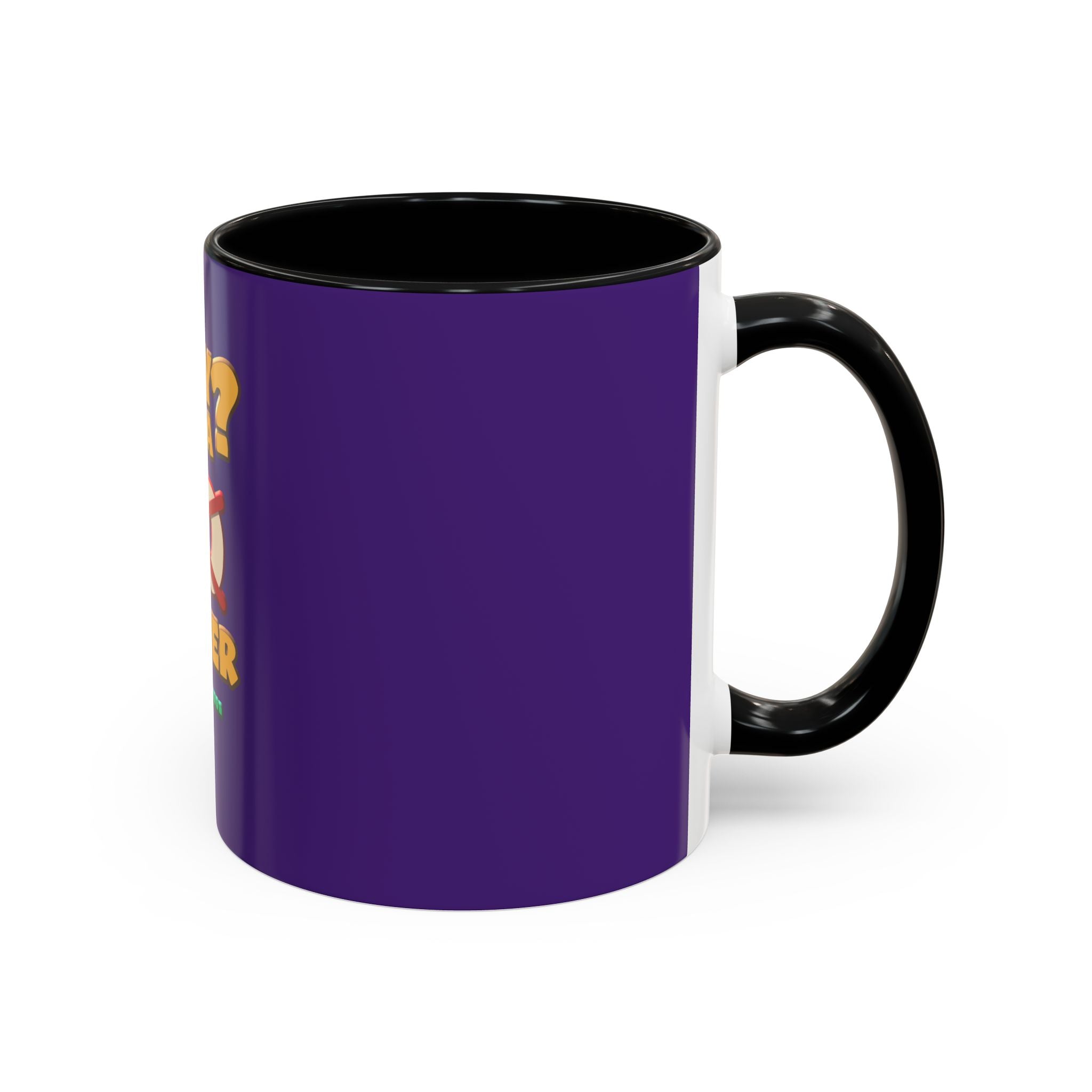 Fun Statement Coffee Mug for Moms, Tea Lovers Gift, Purple Accent Mug, Baby Shower Gift, Unique Parenting Humor