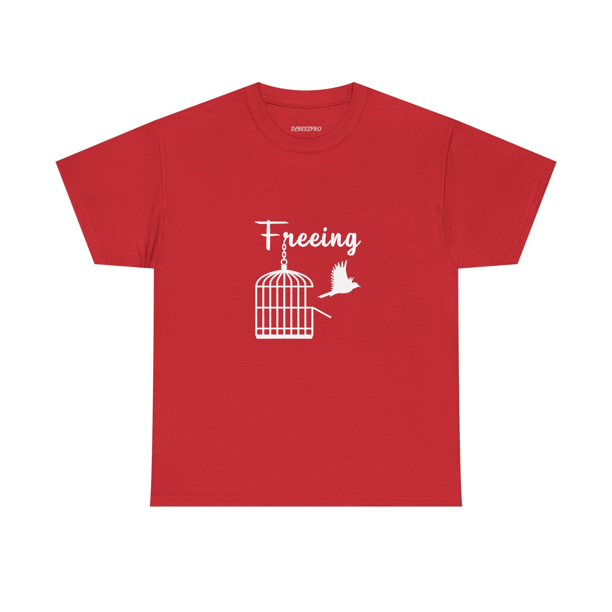 Freedom Unisex Heavy Cotton Tee, Inspirational Tee, Motivational Shirt, Gift for Spiritual Seekers, Unique Graphic Tee, Casual Everyday Wear