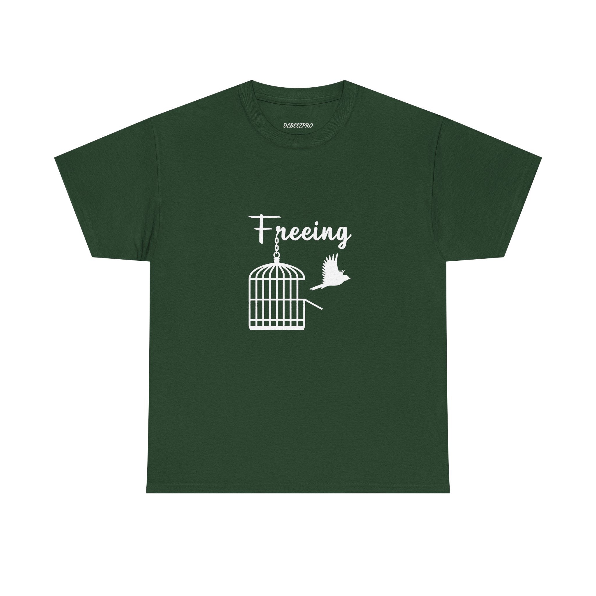 Freedom Unisex Heavy Cotton Tee, Inspirational Tee, Motivational Shirt, Gift for Spiritual Seekers, Unique Graphic Tee, Casual Everyday Wear
