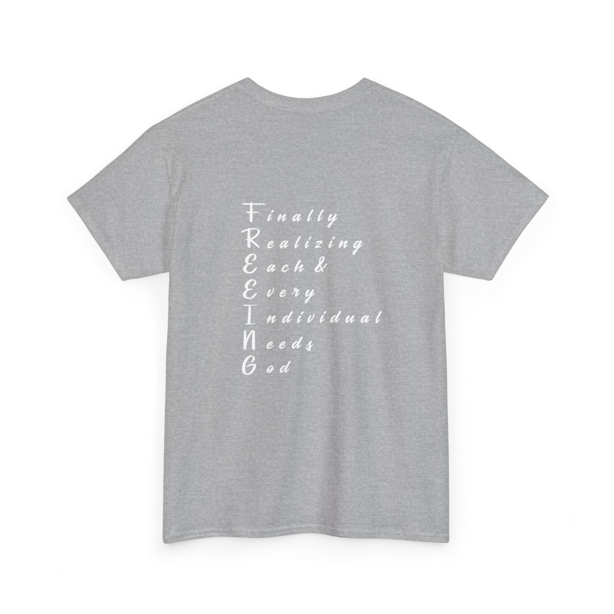 Freedom Unisex Heavy Cotton Tee, Inspirational Tee, Motivational Shirt, Gift for Spiritual Seekers, Unique Graphic Tee, Casual Everyday Wear