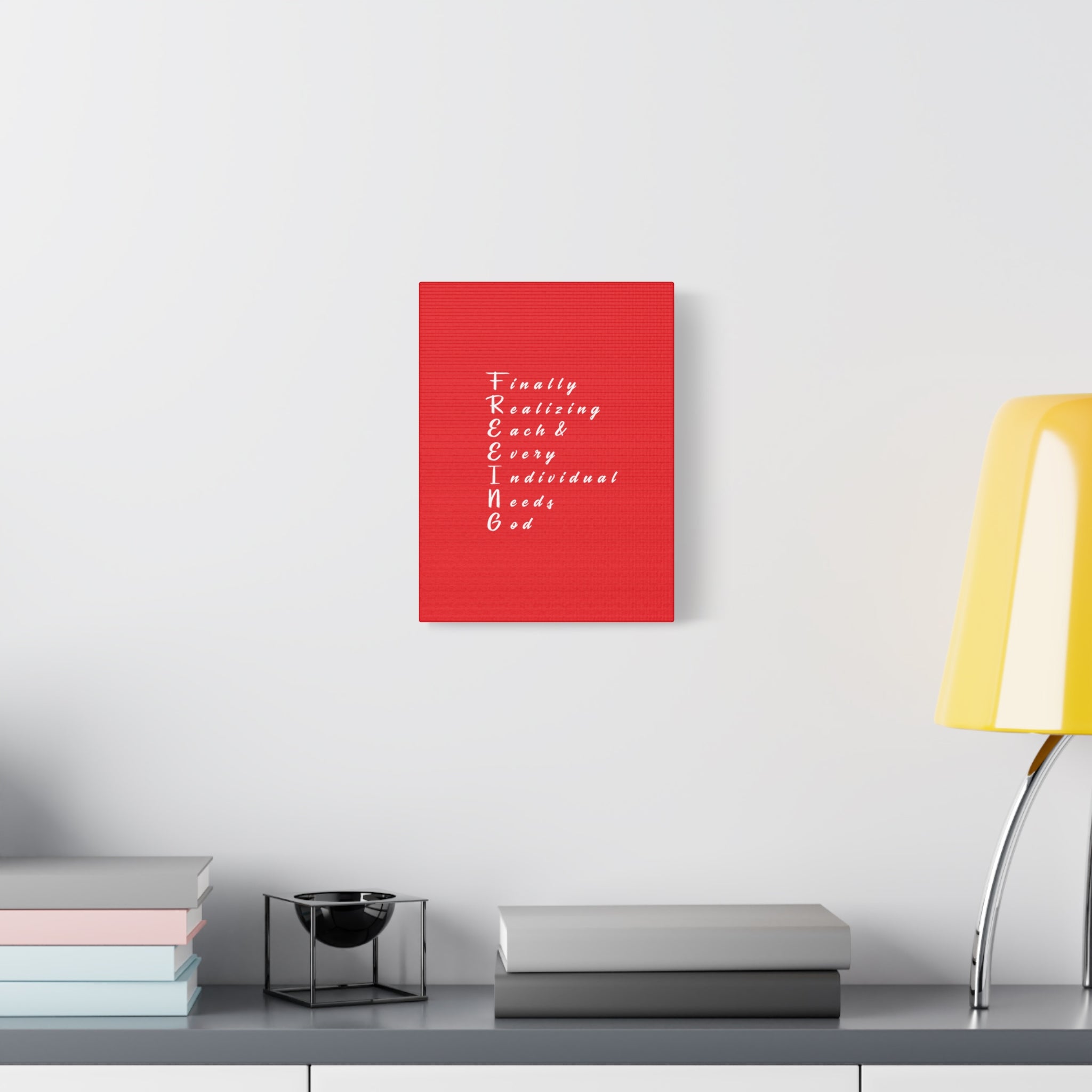 FREEING Canvas Art: Unique Wall Decor for Faith, Home, and Gifts, Motivational Quote Decoration, Spiritual Home Accent
