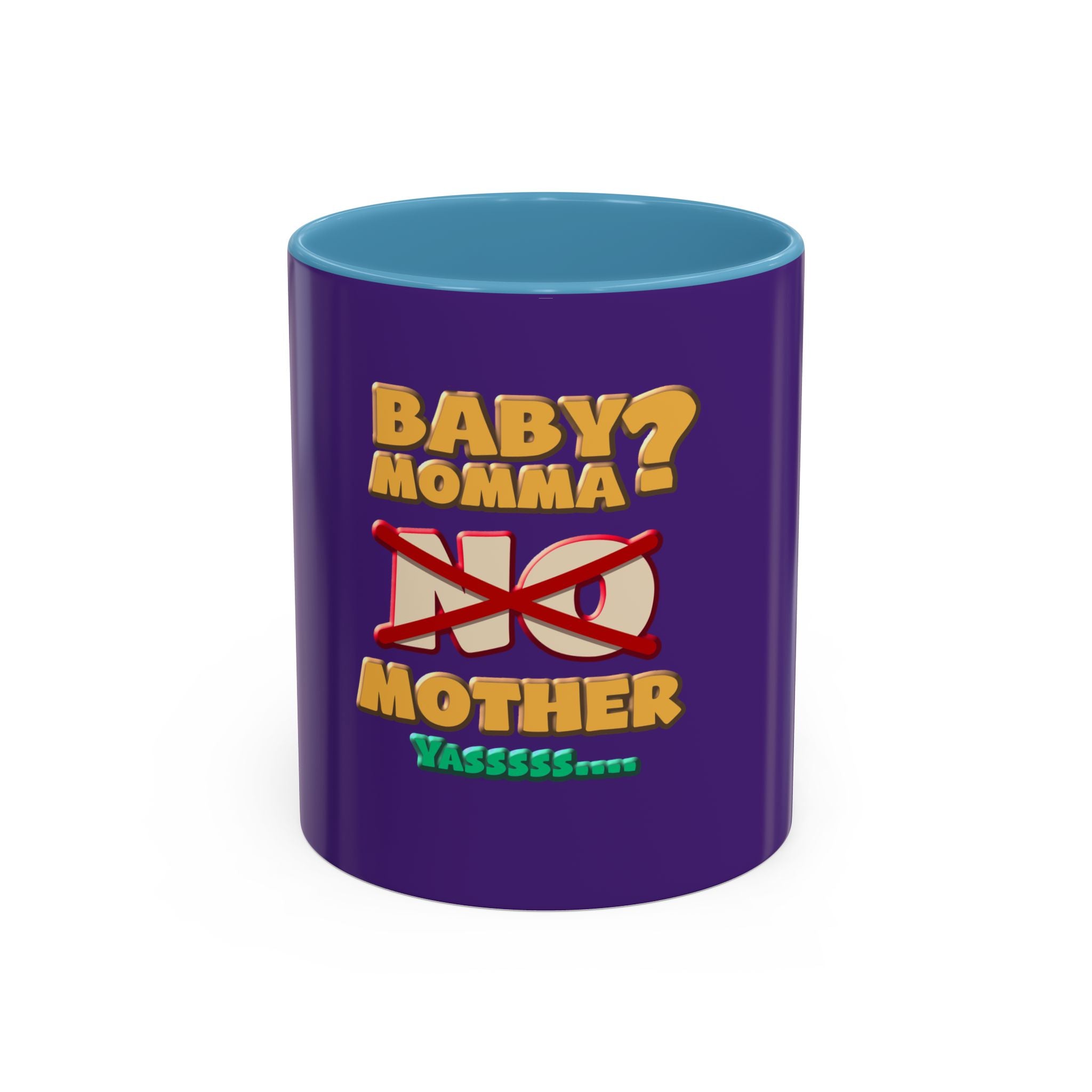 Fun Statement Coffee Mug for Moms, Tea Lovers Gift, Purple Accent Mug, Baby Shower Gift, Unique Parenting Humor