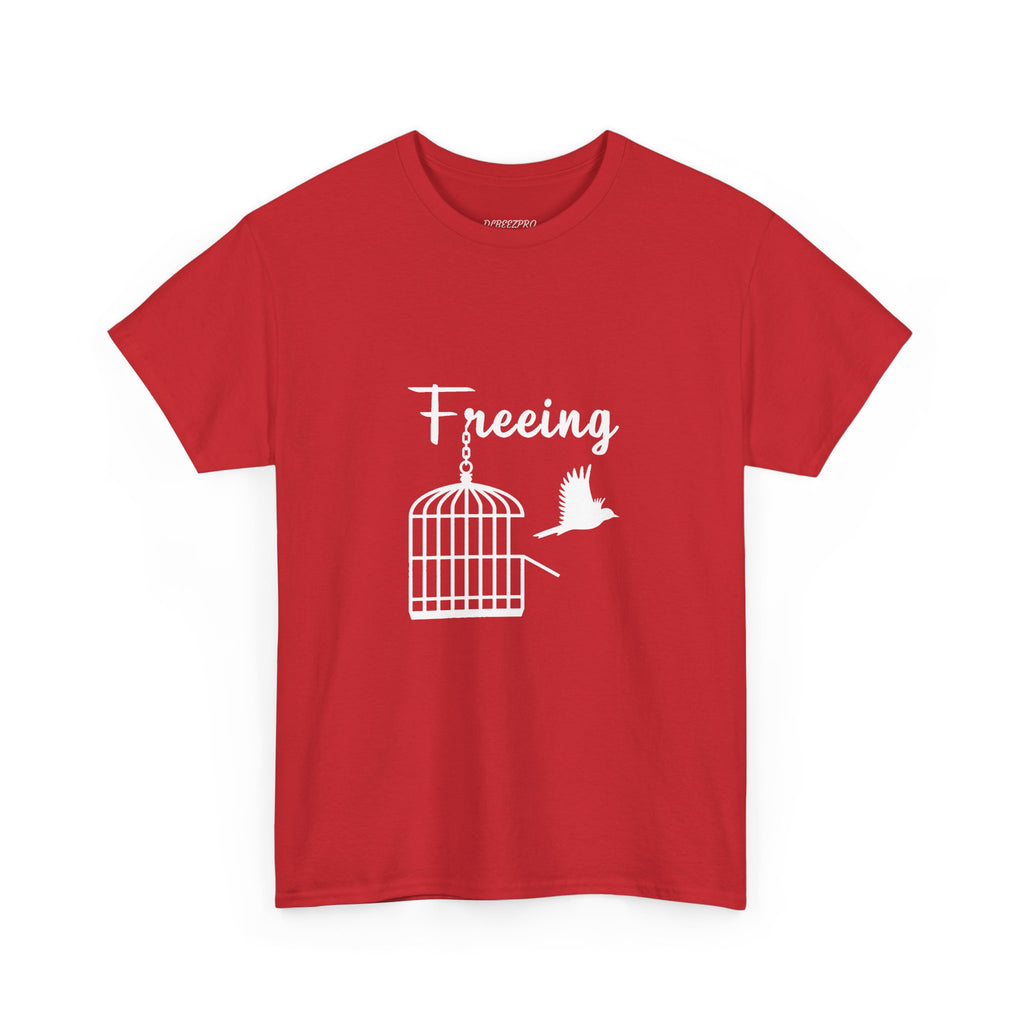 Freedom Unisex Heavy Cotton Tee, Inspirational Tee, Motivational Shirt, Gift for Spiritual Seekers, Unique Graphic Tee, Casual Everyday Wear