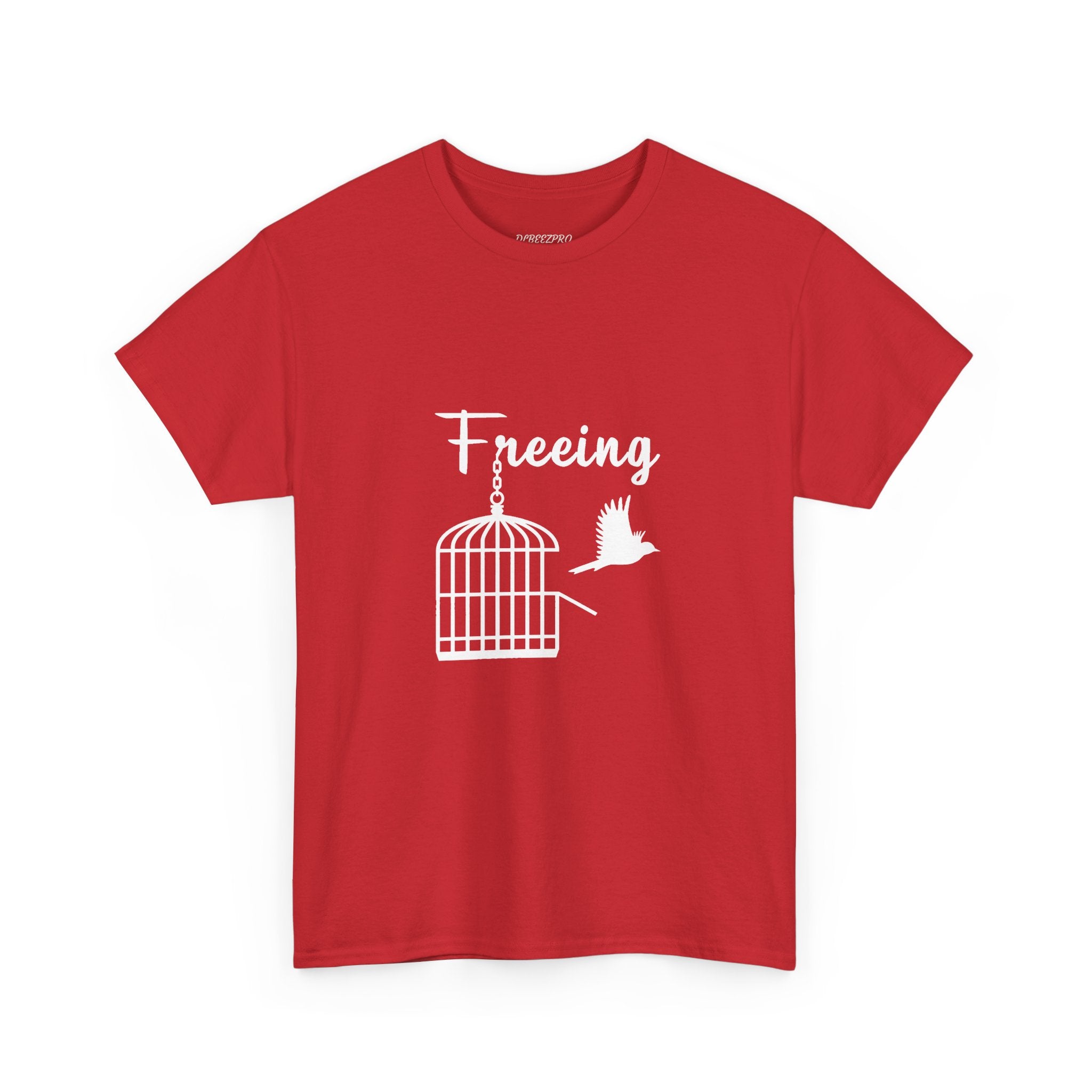 Freedom Unisex Heavy Cotton Tee, Inspirational Tee, Motivational Shirt, Gift for Spiritual Seekers, Unique Graphic Tee, Casual Everyday Wear