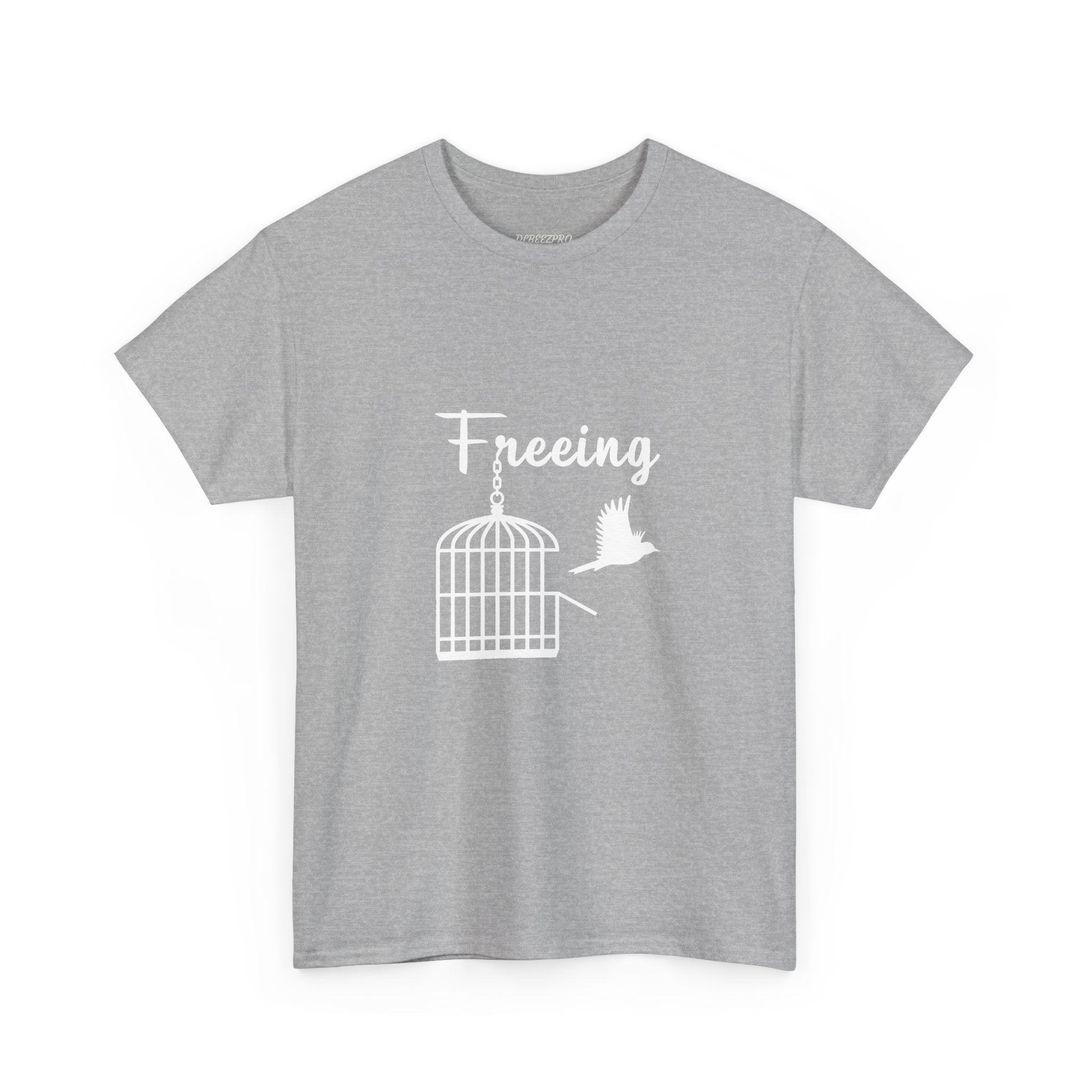 Freedom Unisex Heavy Cotton Tee, Inspirational Tee, Motivational Shirt, Gift for Spiritual Seekers, Unique Graphic Tee, Casual Everyday Wear