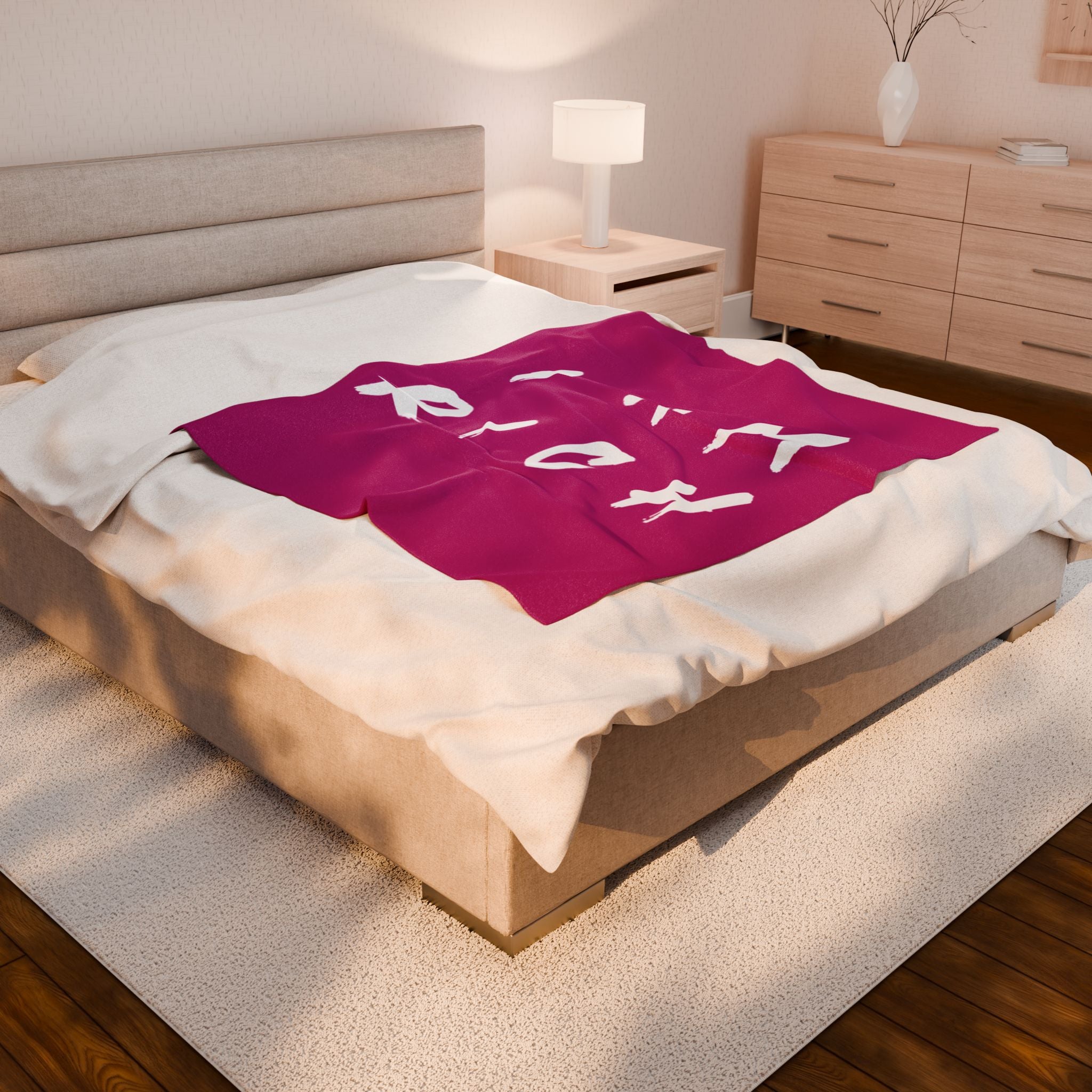 I Am Rich, Soft Throw for Home Decor, Gift for Cozy Nights, Motivational Decor, Luxury Bedding