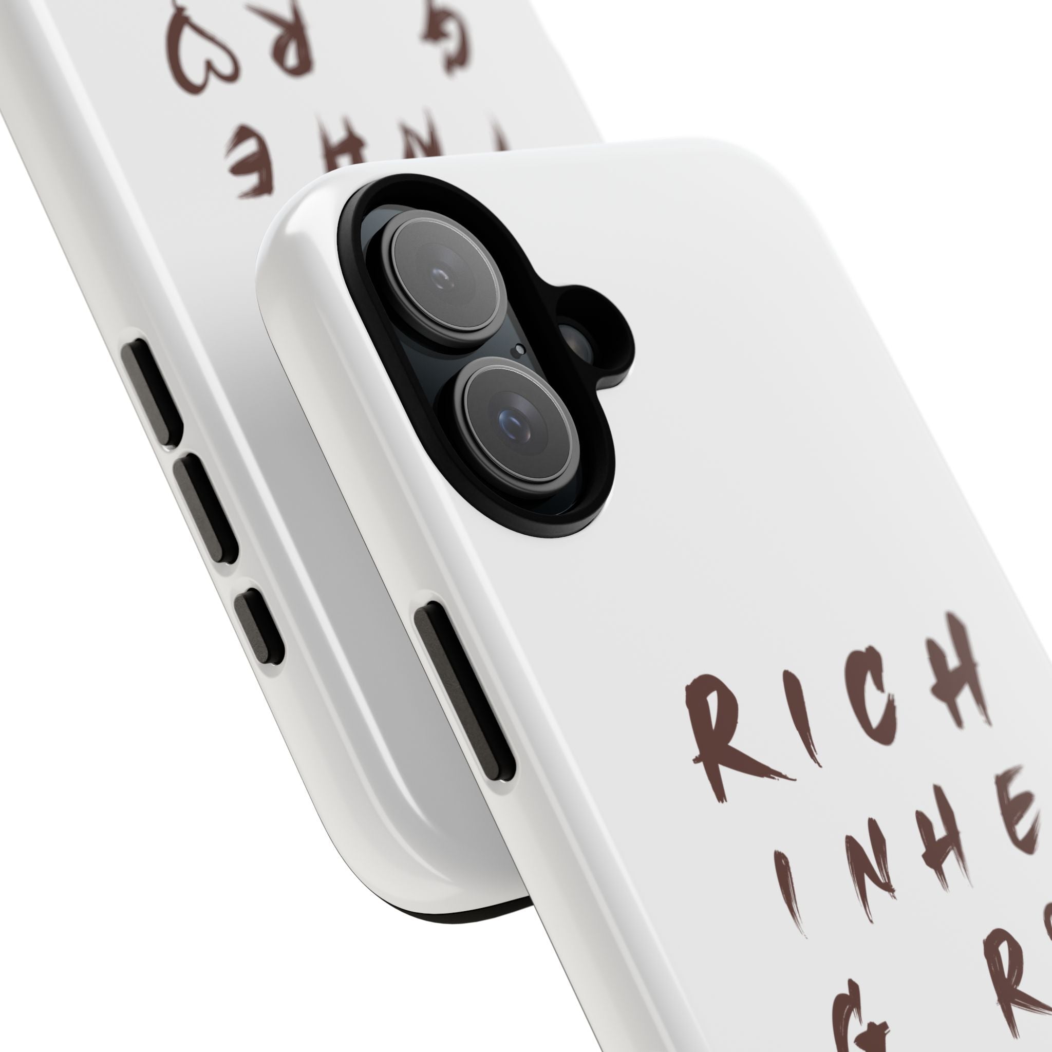 Rich in Christ Phone Case, Inspirational Phone Cover, Christian Gifts, Trendy Phone Accessory, Faith-Based Design