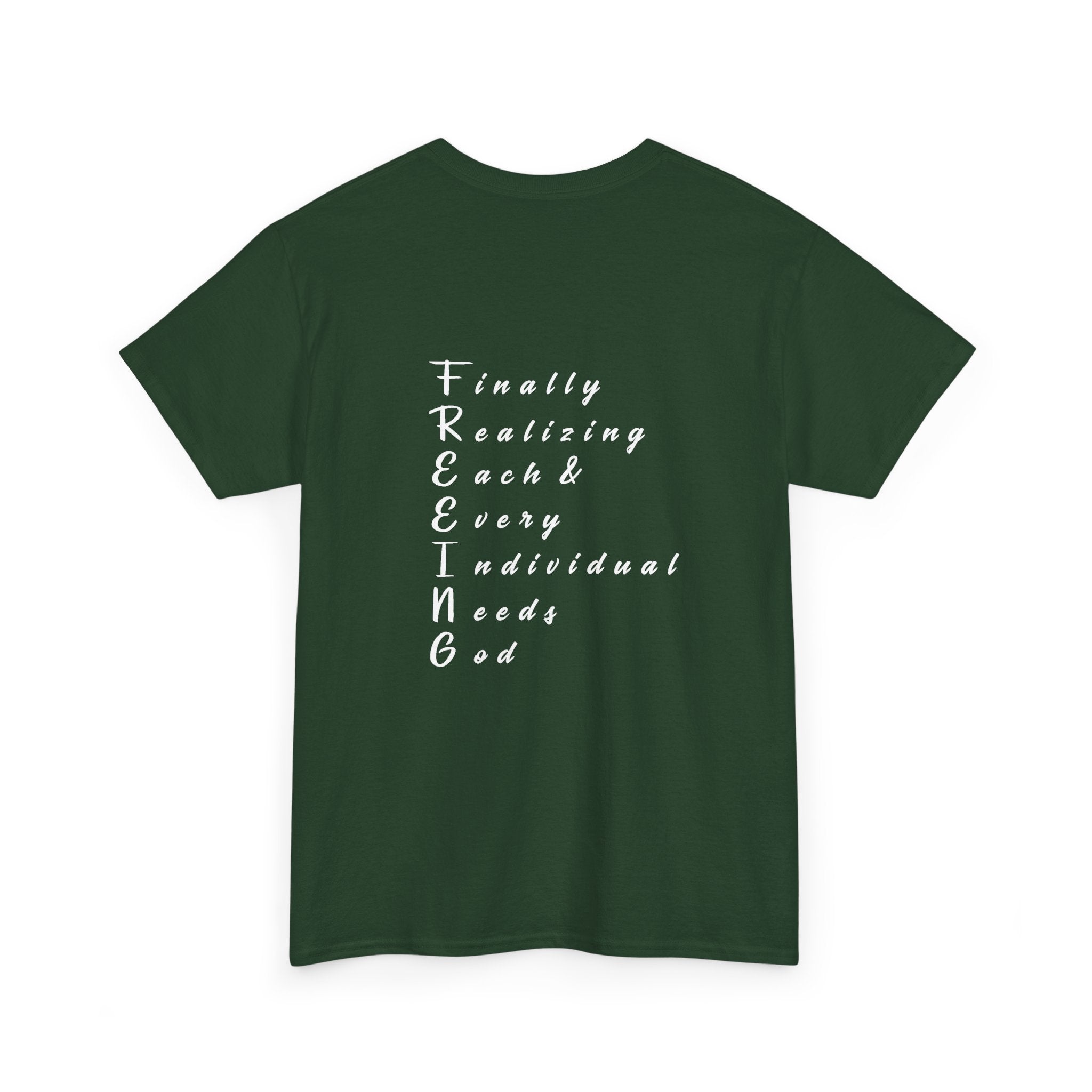 Freedom Unisex Heavy Cotton Tee, Inspirational Tee, Motivational Shirt, Gift for Spiritual Seekers, Unique Graphic Tee, Casual Everyday Wear