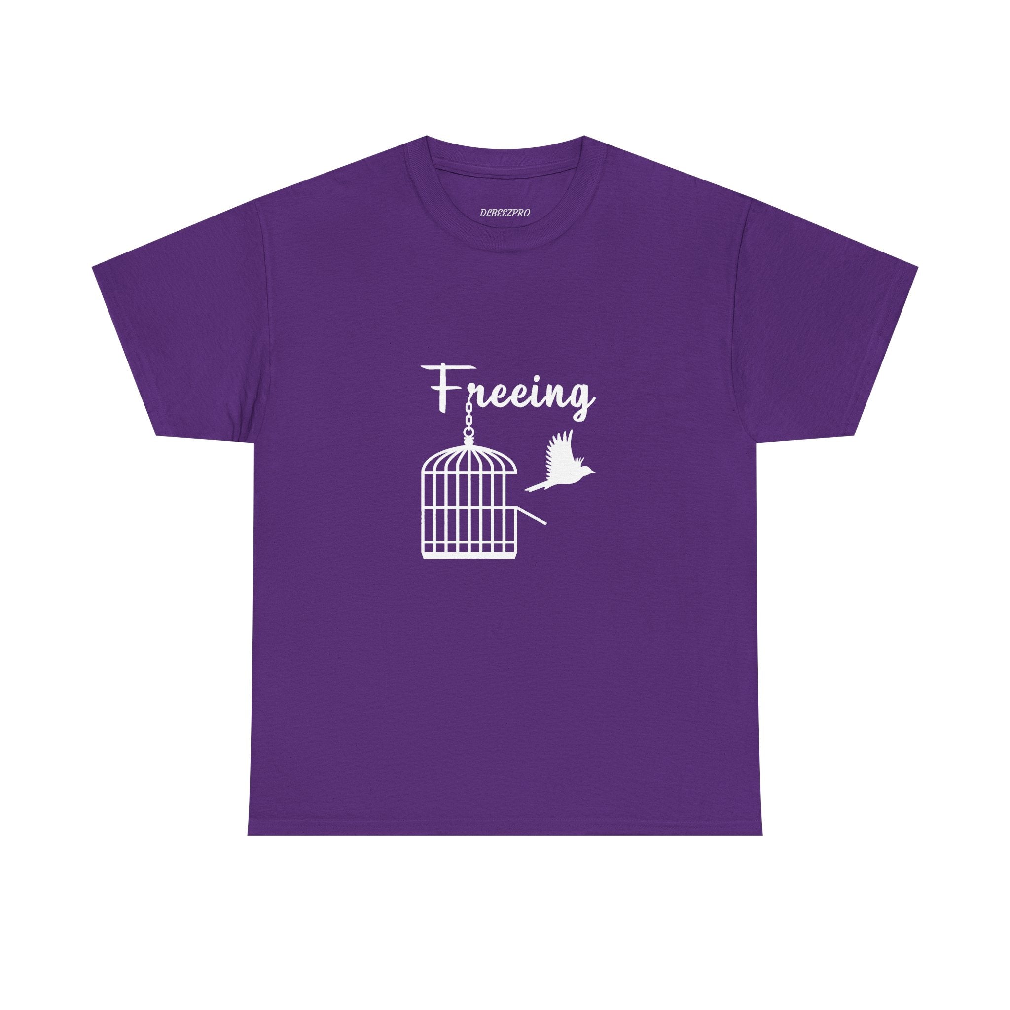 Freedom Unisex Heavy Cotton Tee, Inspirational Tee, Motivational Shirt, Gift for Spiritual Seekers, Unique Graphic Tee, Casual Everyday Wear