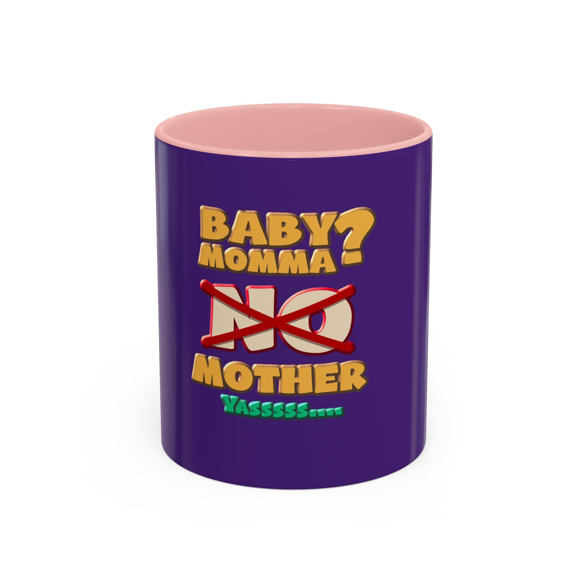 Fun Statement Coffee Mug for Moms, Tea Lovers Gift, Purple Accent Mug, Baby Shower Gift, Unique Parenting Humor