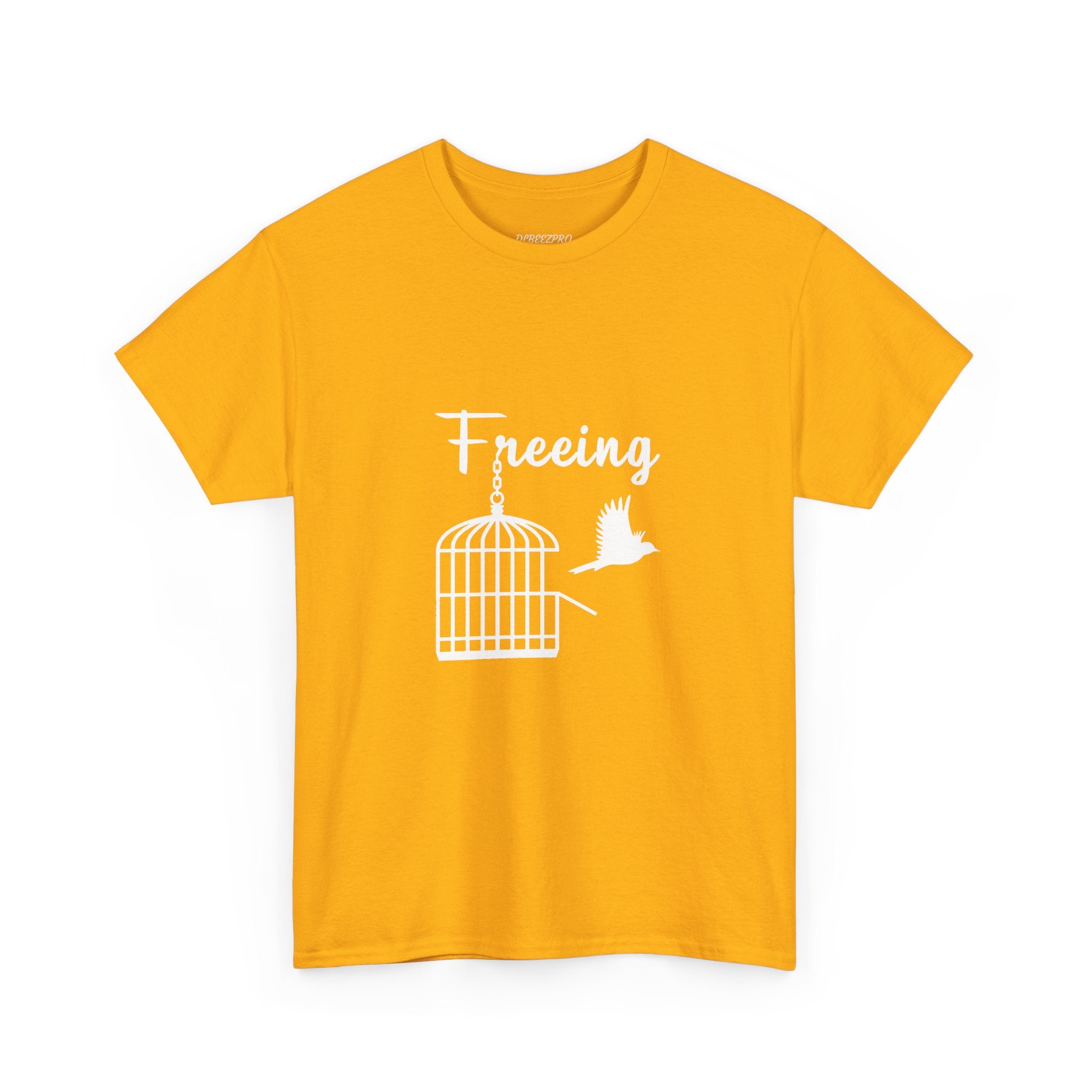 Freedom Unisex Heavy Cotton Tee, Inspirational Tee, Motivational Shirt, Gift for Spiritual Seekers, Unique Graphic Tee, Casual Everyday Wear