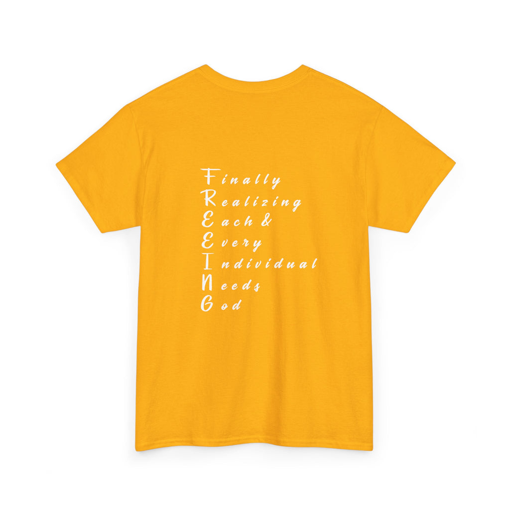 Freedom Unisex Heavy Cotton Tee, Inspirational Tee, Motivational Shirt, Gift for Spiritual Seekers, Unique Graphic Tee, Casual Everyday Wear