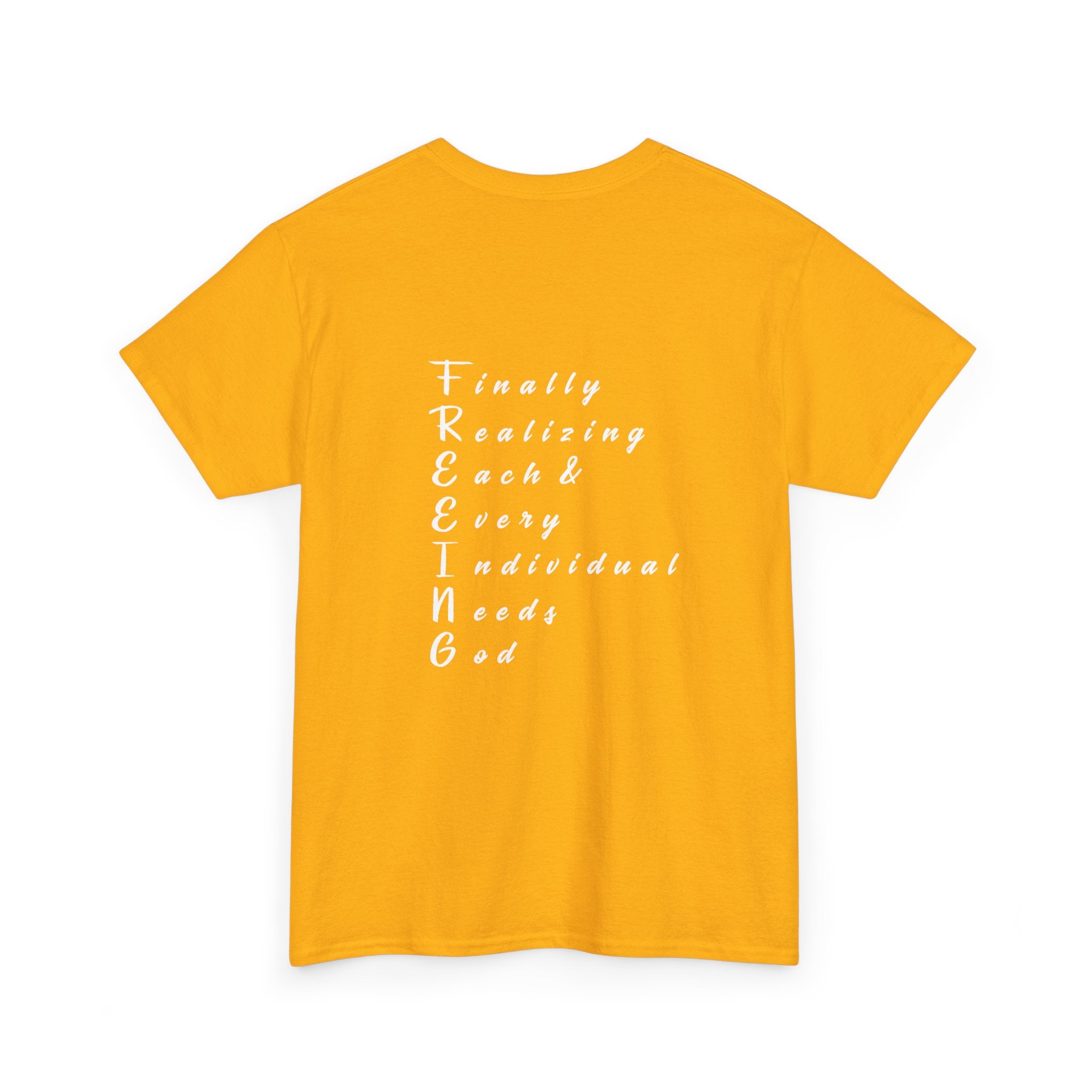 Freedom Unisex Heavy Cotton Tee, Inspirational Tee, Motivational Shirt, Gift for Spiritual Seekers, Unique Graphic Tee, Casual Everyday Wear